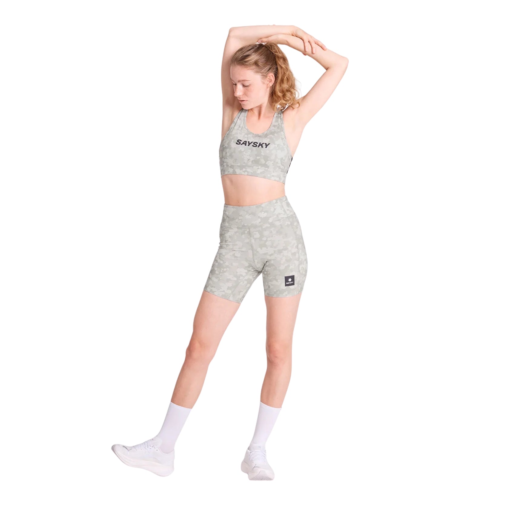 Womens Saysky Camo Combat+ Short Tights 7 Inch