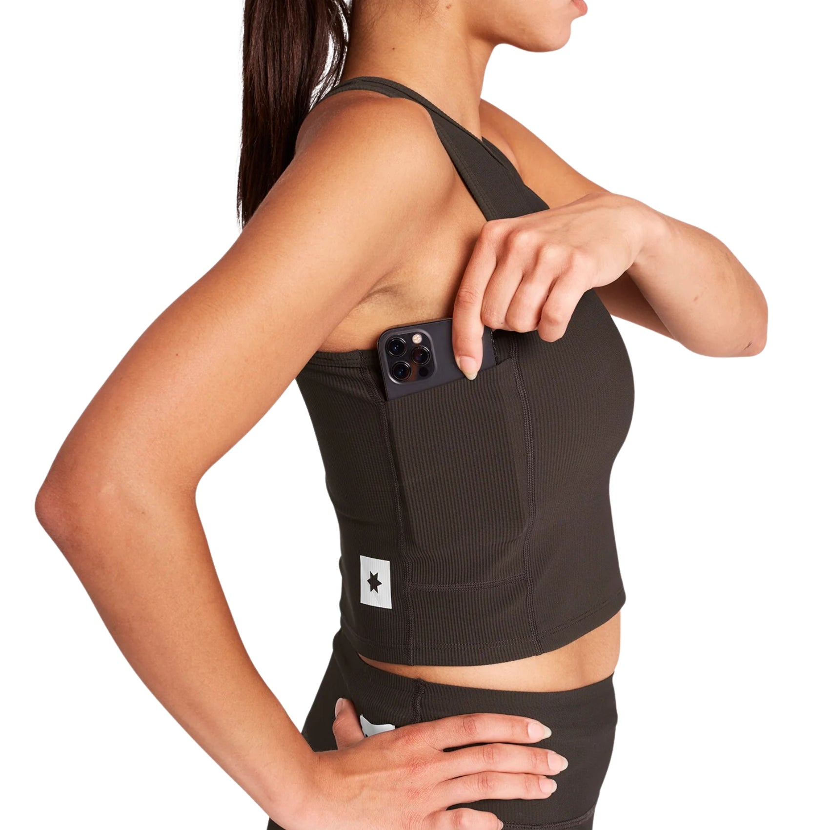 Womens Saysky Combat Rib Crop Top