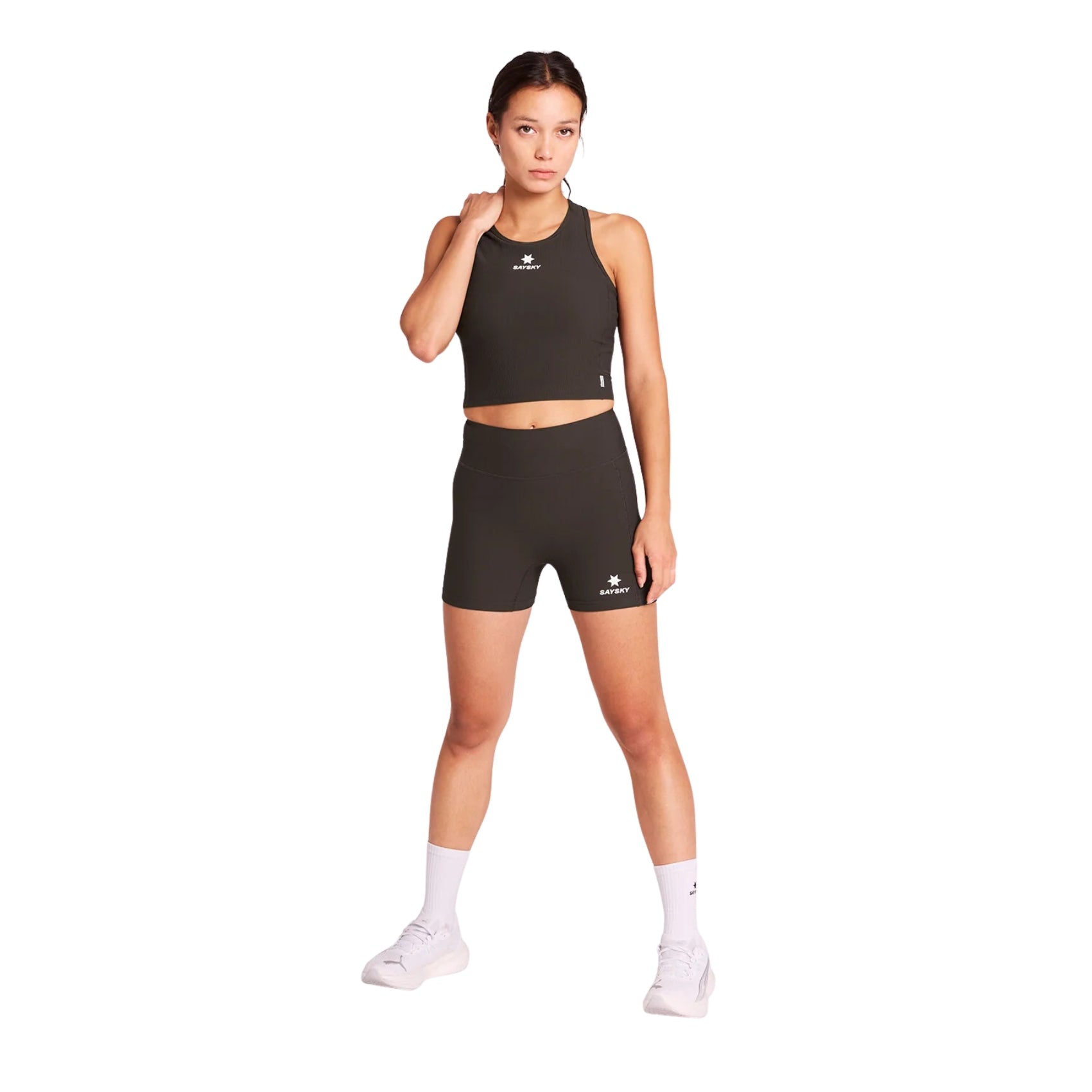 Womens Saysky Combat Rib Crop Top