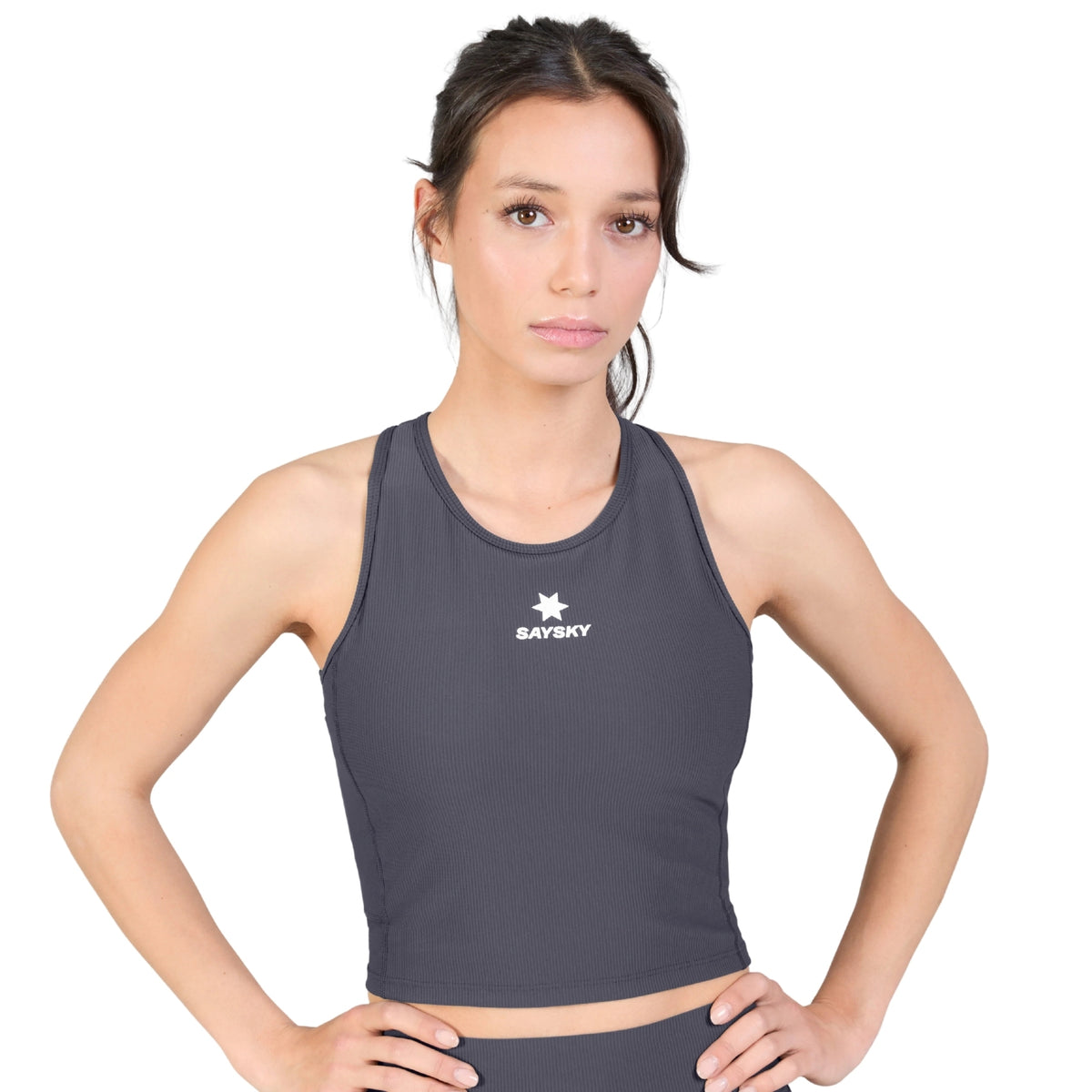 Womens Saysky Combat Rib Crop Top