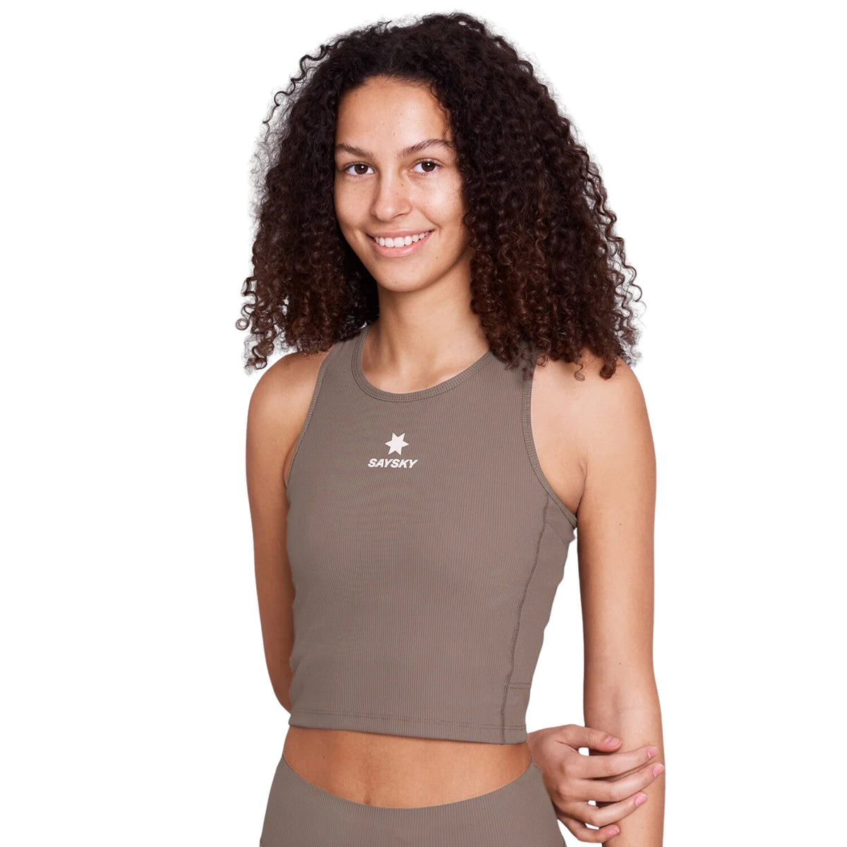 Womens Saysky Combat Rib Crop Top