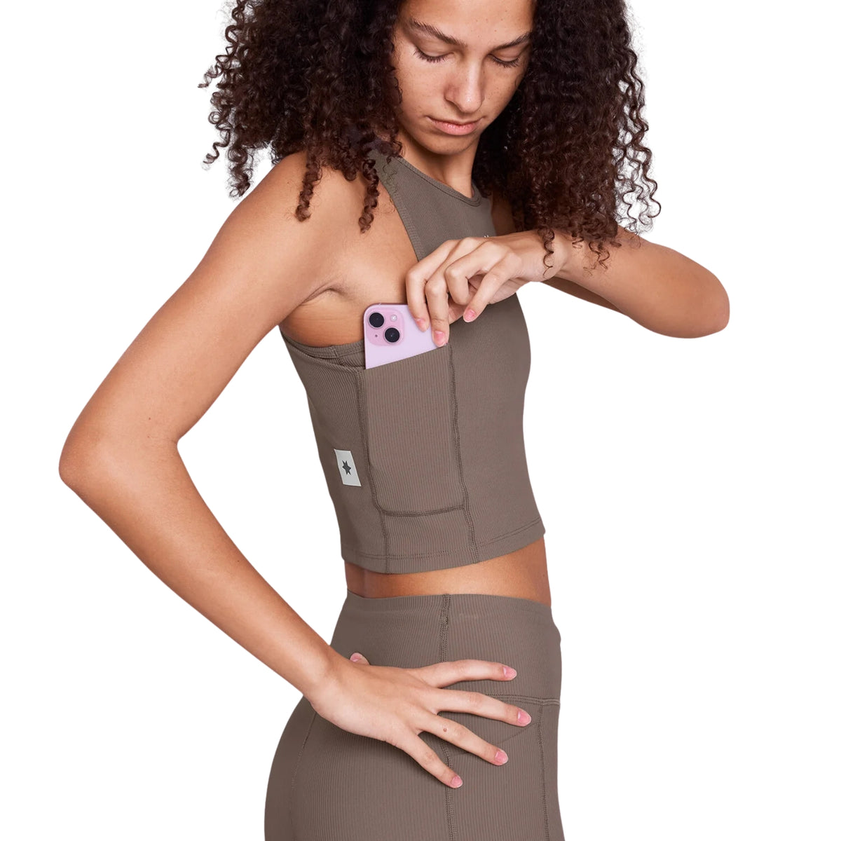 Womens Saysky Combat Rib Crop Top