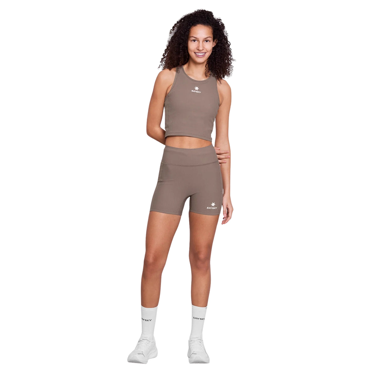 Womens Saysky Combat Rib Crop Top