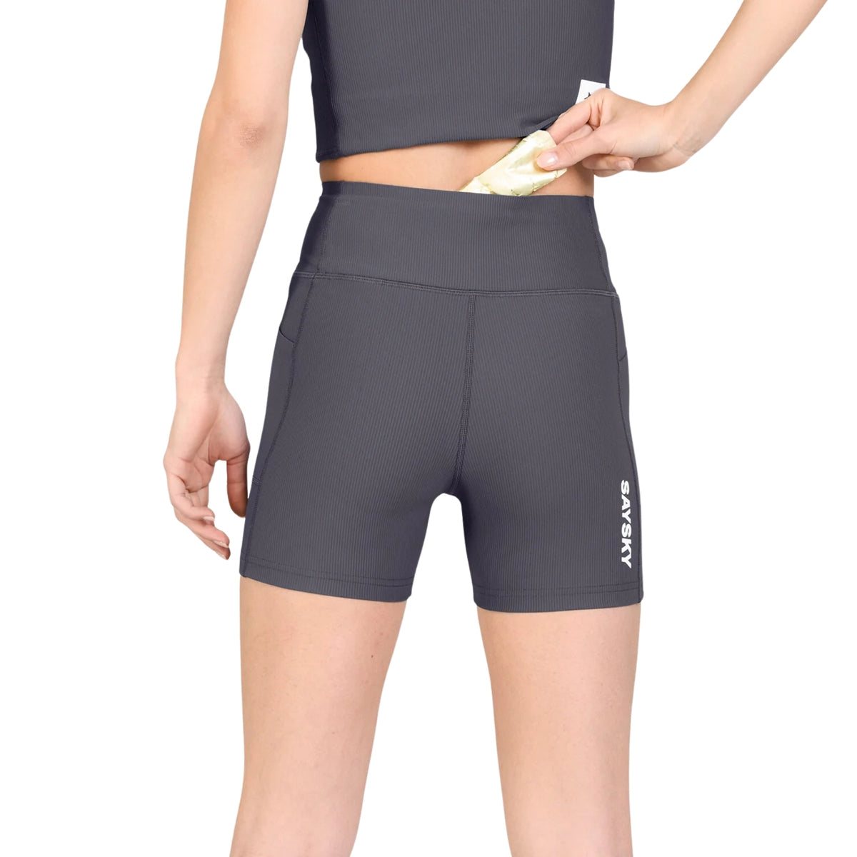 Womens Saysky Combat+ Rib Short Tights 4 Inch