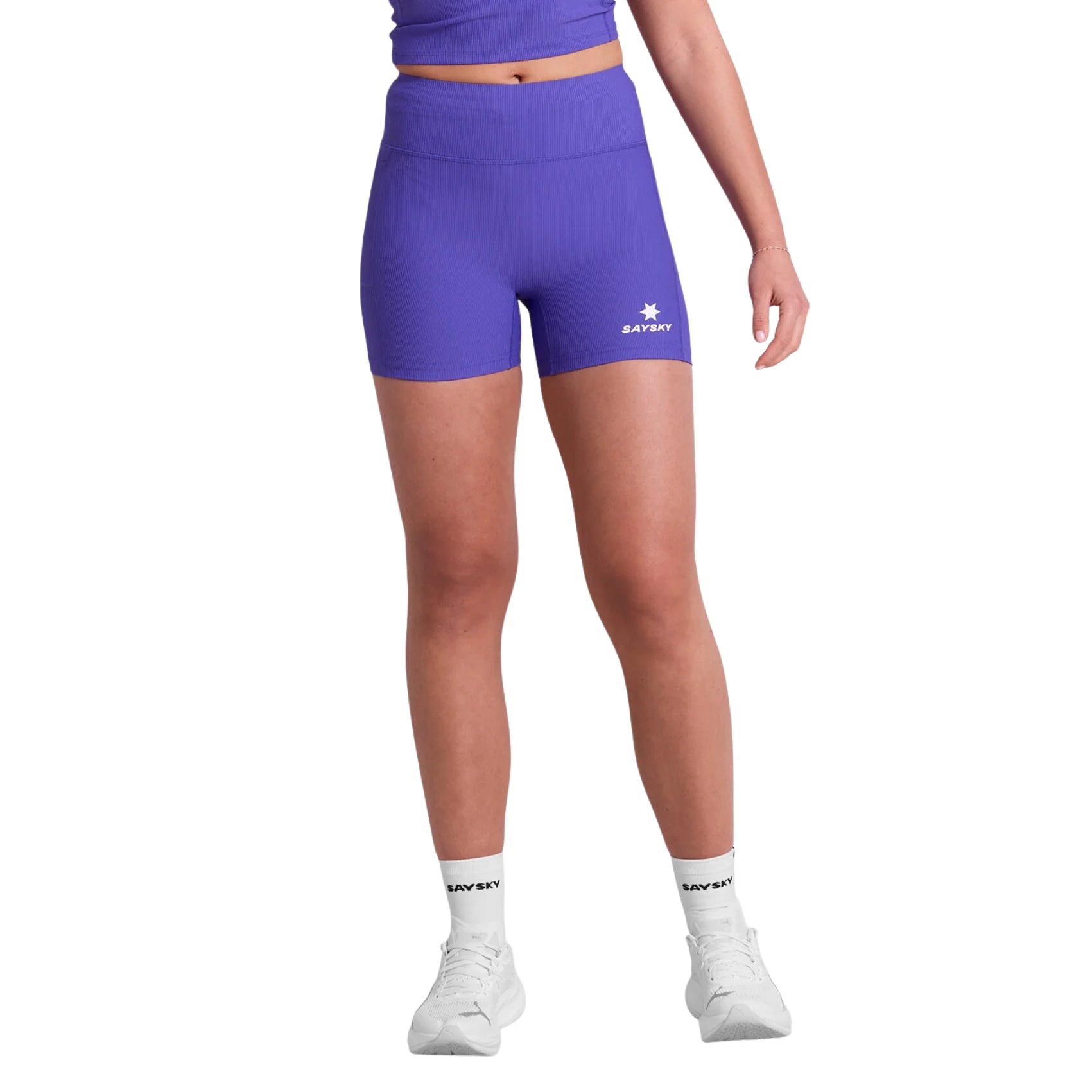 Womens Saysky Combat+ Rib Short Tights 4 Inch
