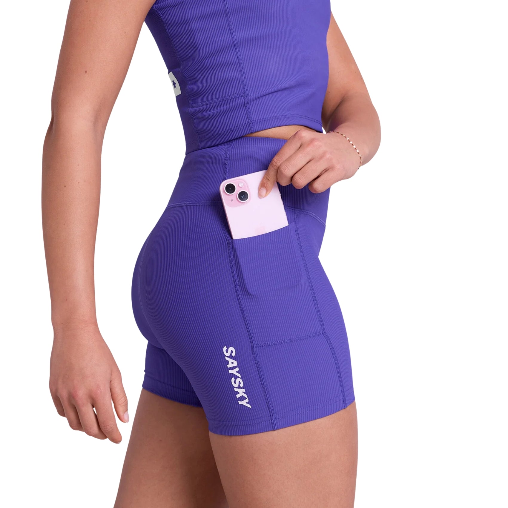 Womens Saysky Combat+ Rib Short Tights 4 Inch