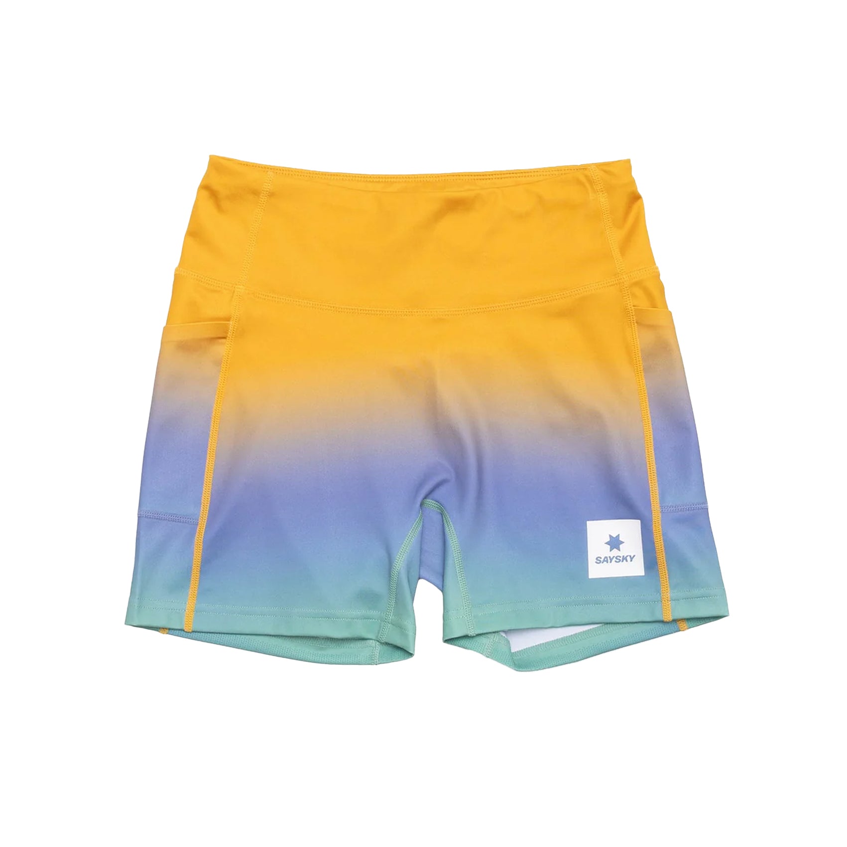 Womens Saysky Drip Dye Combat+ 4-inch Short Tights