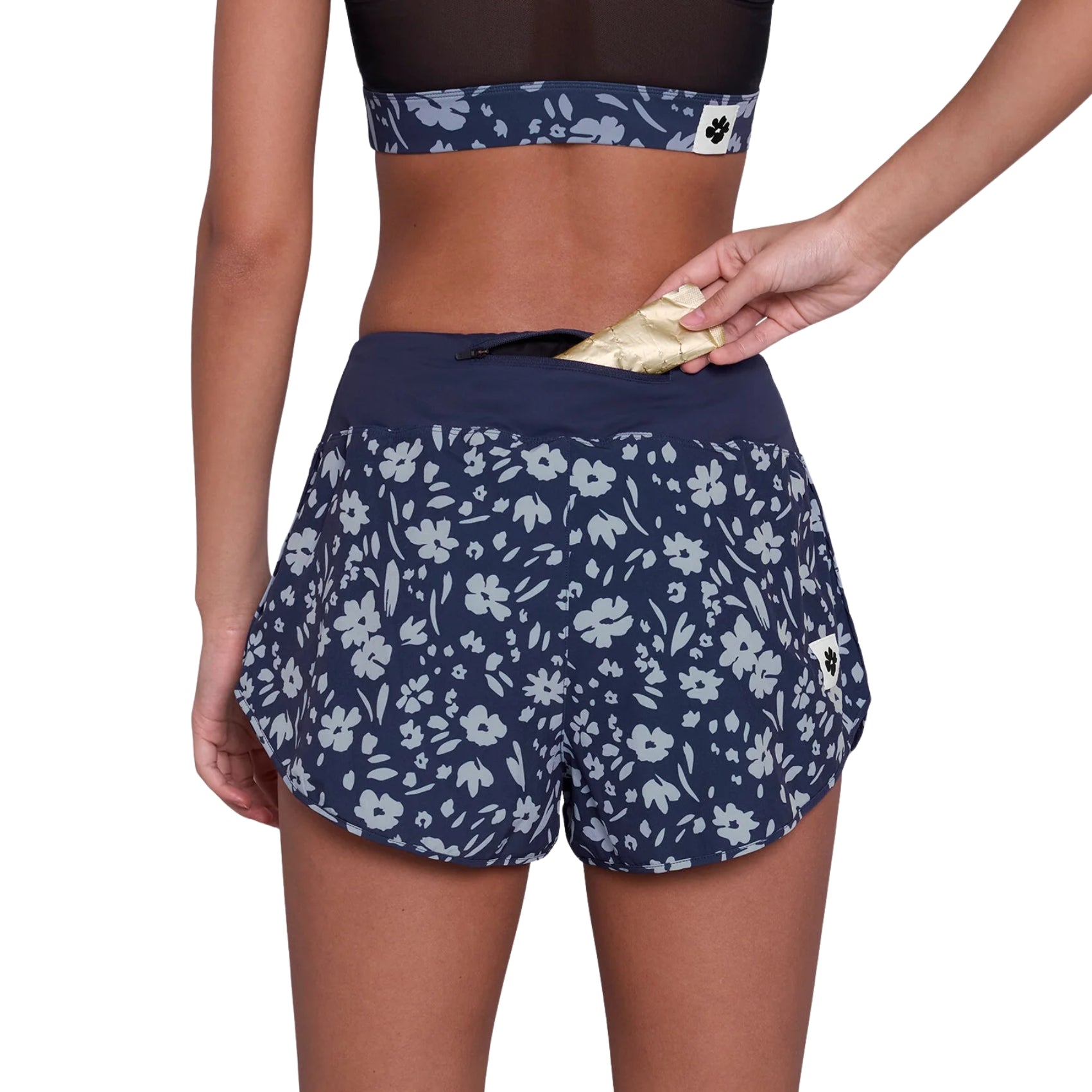Womens Saysky Flower Pace Shorts 3 Inch