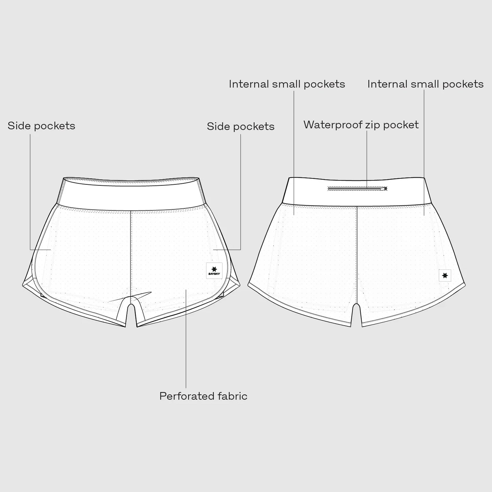Womens Saysky Pace Air 3-inch Shorts