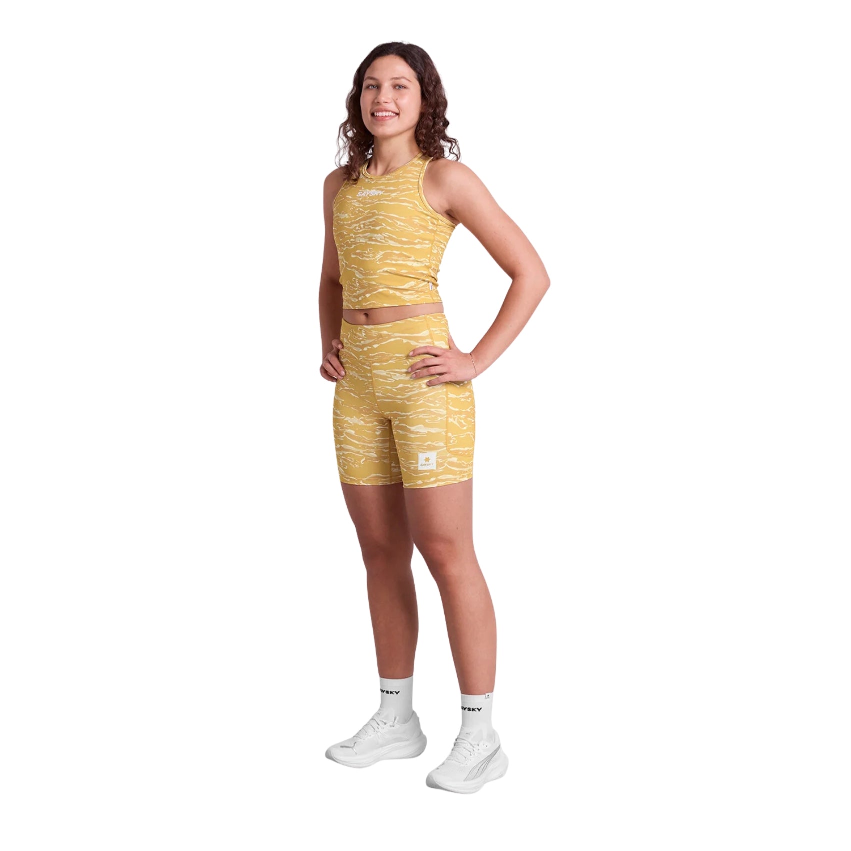 Womens Saysky Tiger Combat+ Short Tights 7 Inch