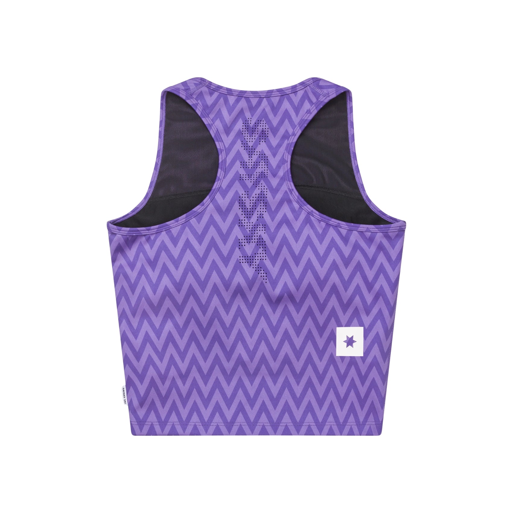 Womens Saysky Zig Zag Combat Crop Top