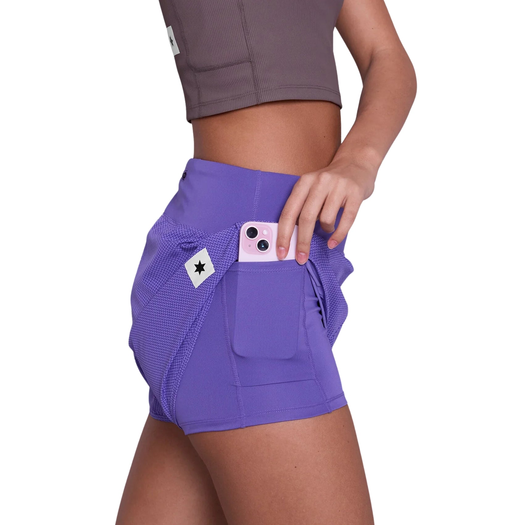 Womens Saysky Zig Zag Pace Shorts 3 Inch