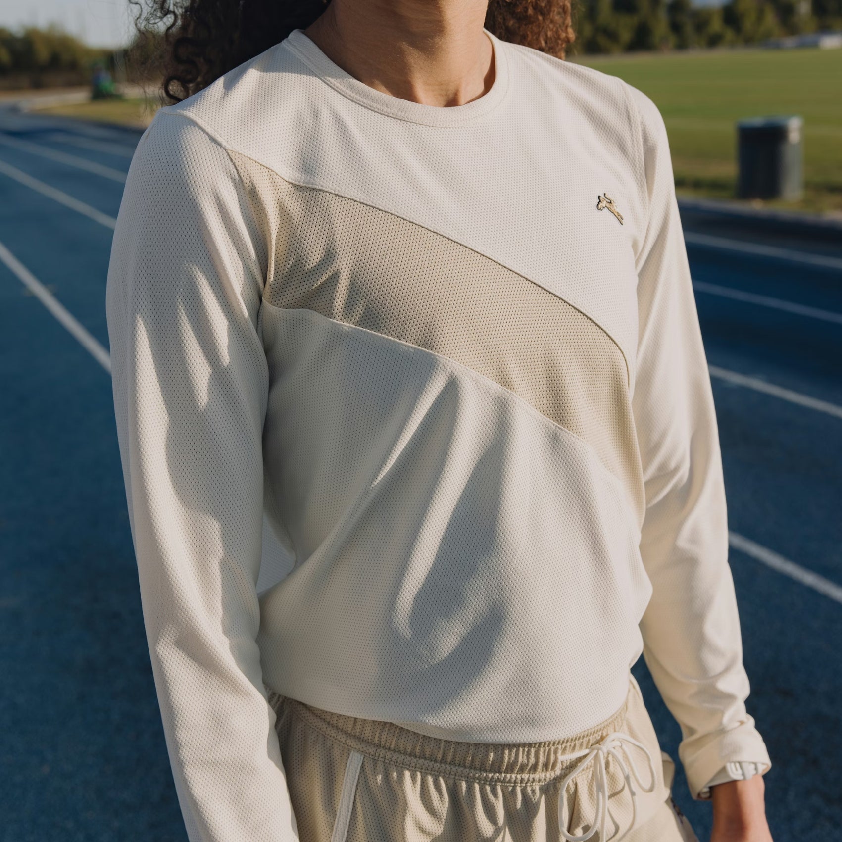 Womens Tracksmith Van Cortlandt Long Sleeve Running T-shirt