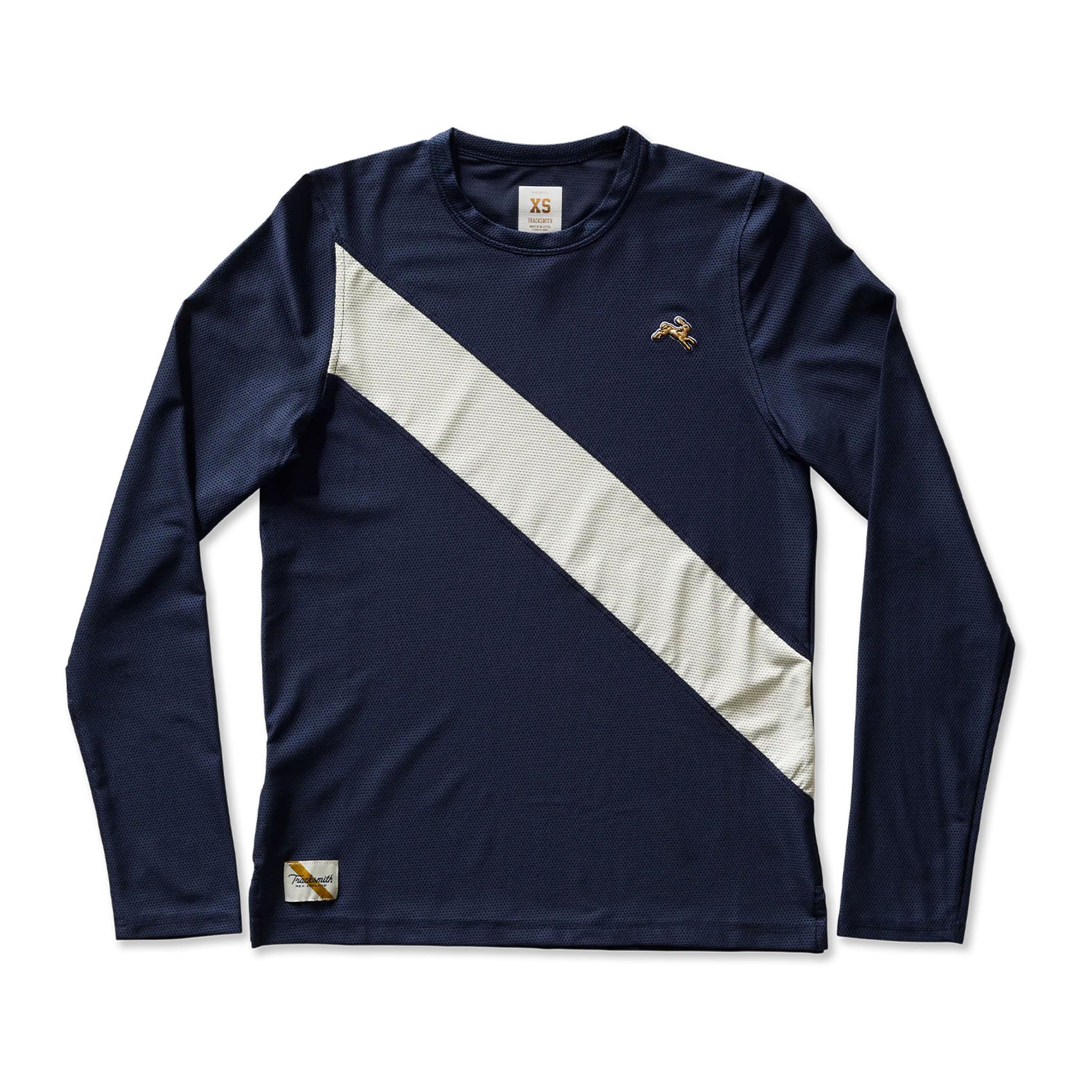 Womens Tracksmith Van Cortlandt Long Sleeve Running T-shirt