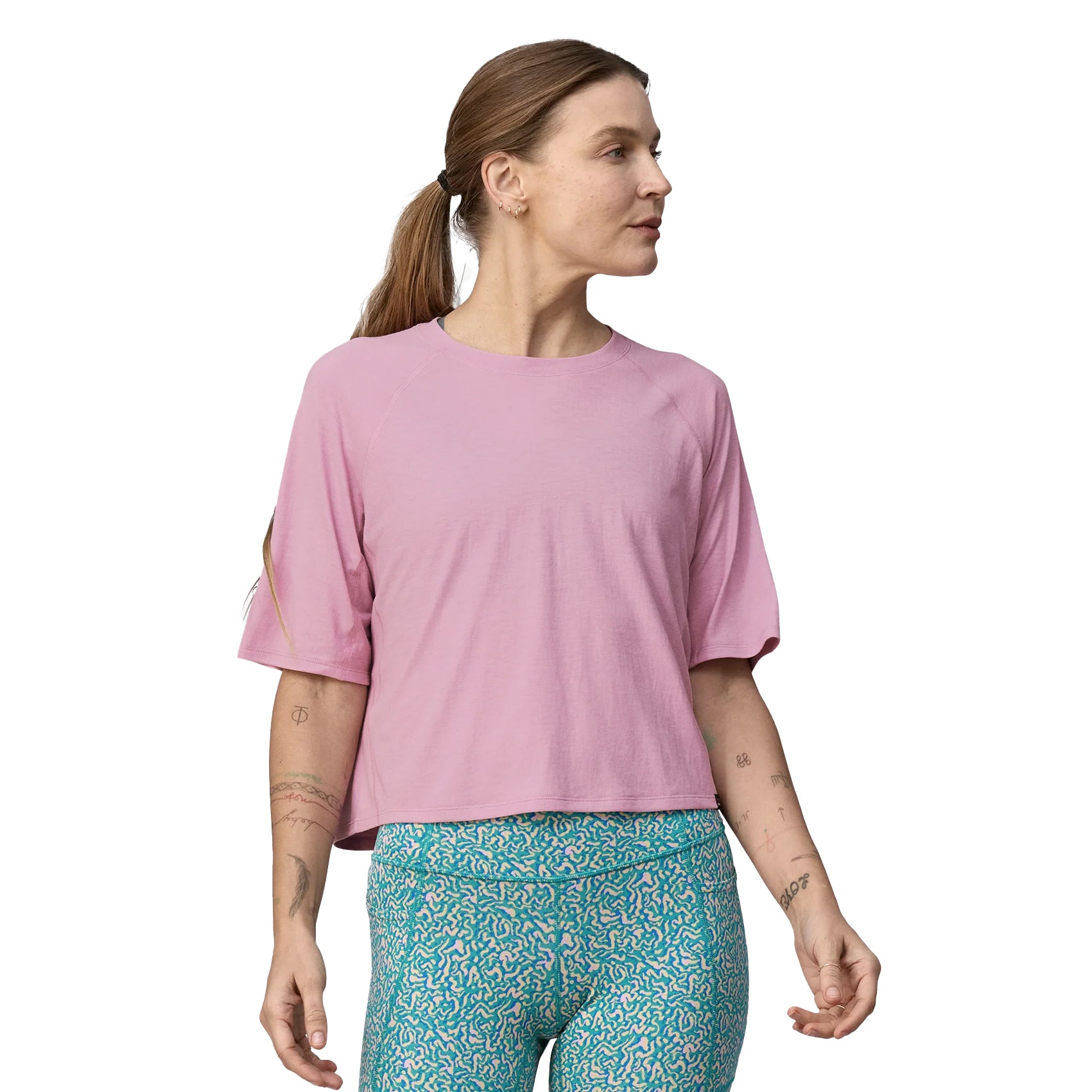 Womens Patagonia Capilene Cool Trail Cropped Shirt