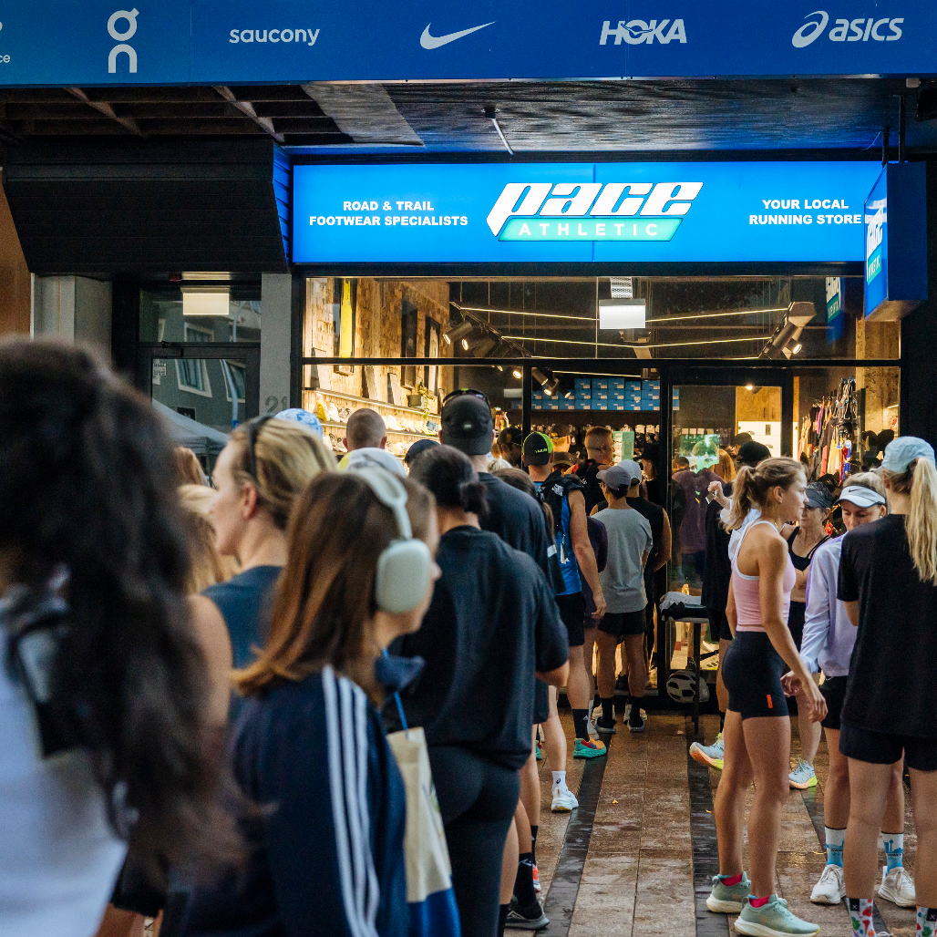 Pace Athletic store front in Manly during Whats On event