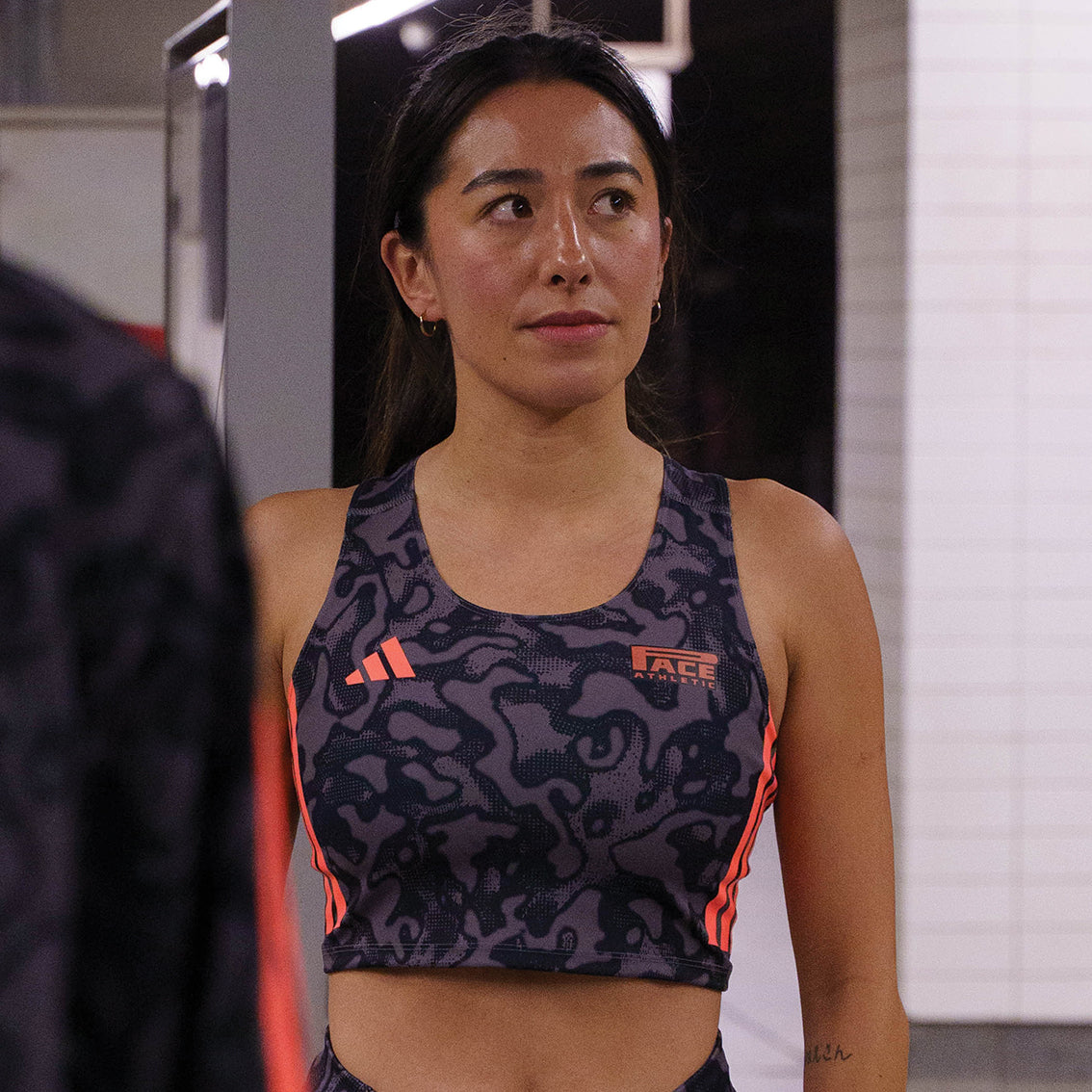 Womens adidas x Pace Athletic Adizero Running Crop Top