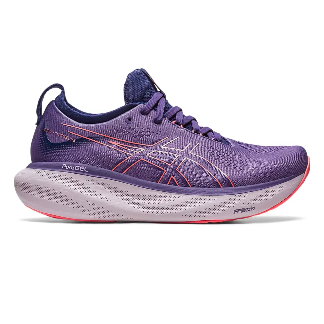 Womens ASICS GEL-Nimbus 25 - Dusty Puple / Papaya | Dusty Puple