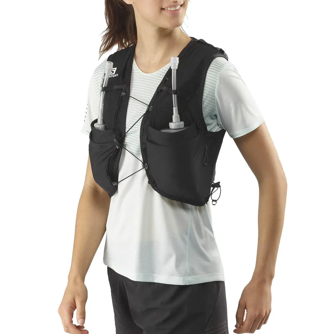 Womens Salomon Advanced Skin 8 Set - Black / Ebony