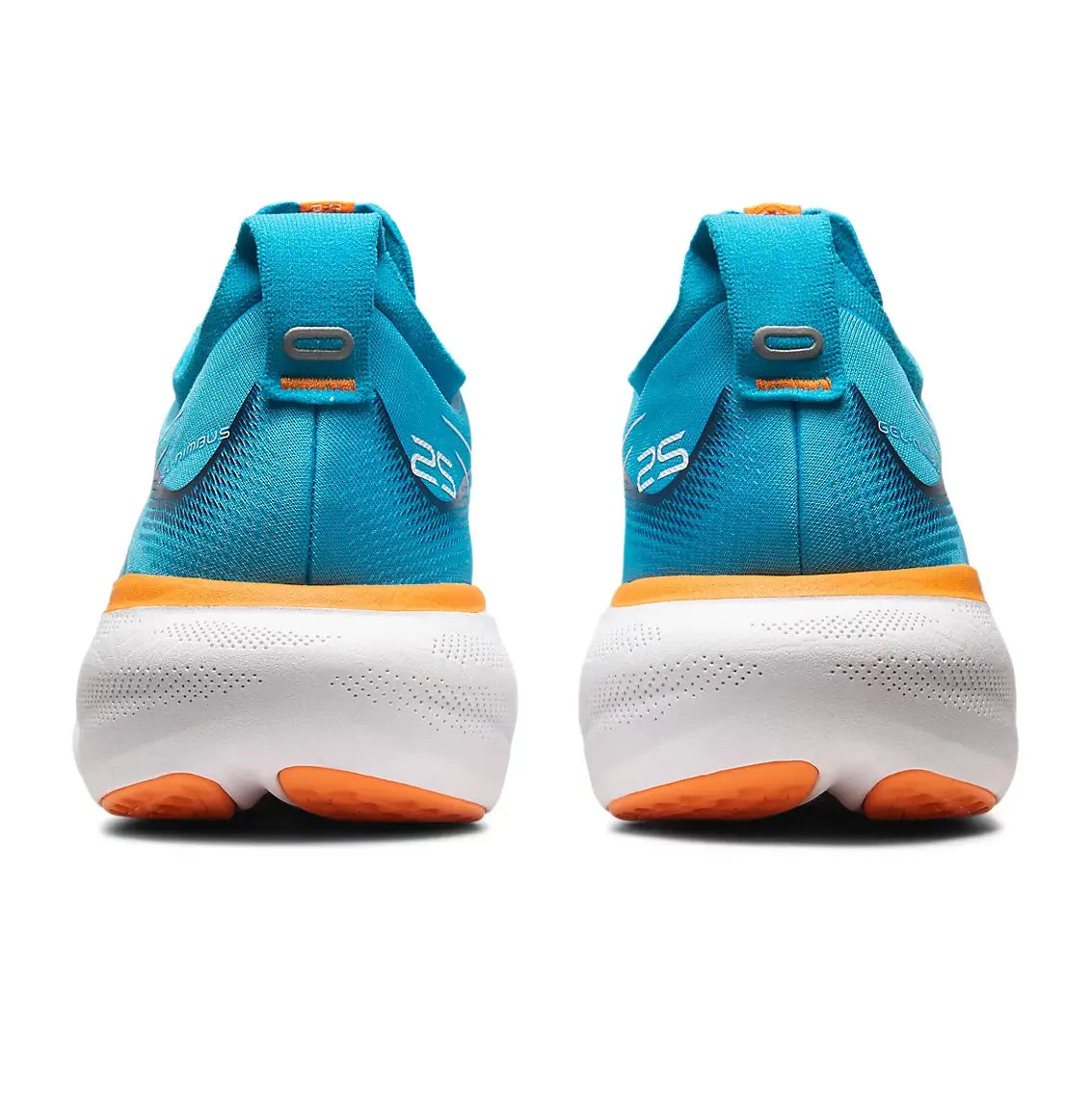 Mens ASICS GEL-Nimbus 25 - Island Blue / Sun Peach