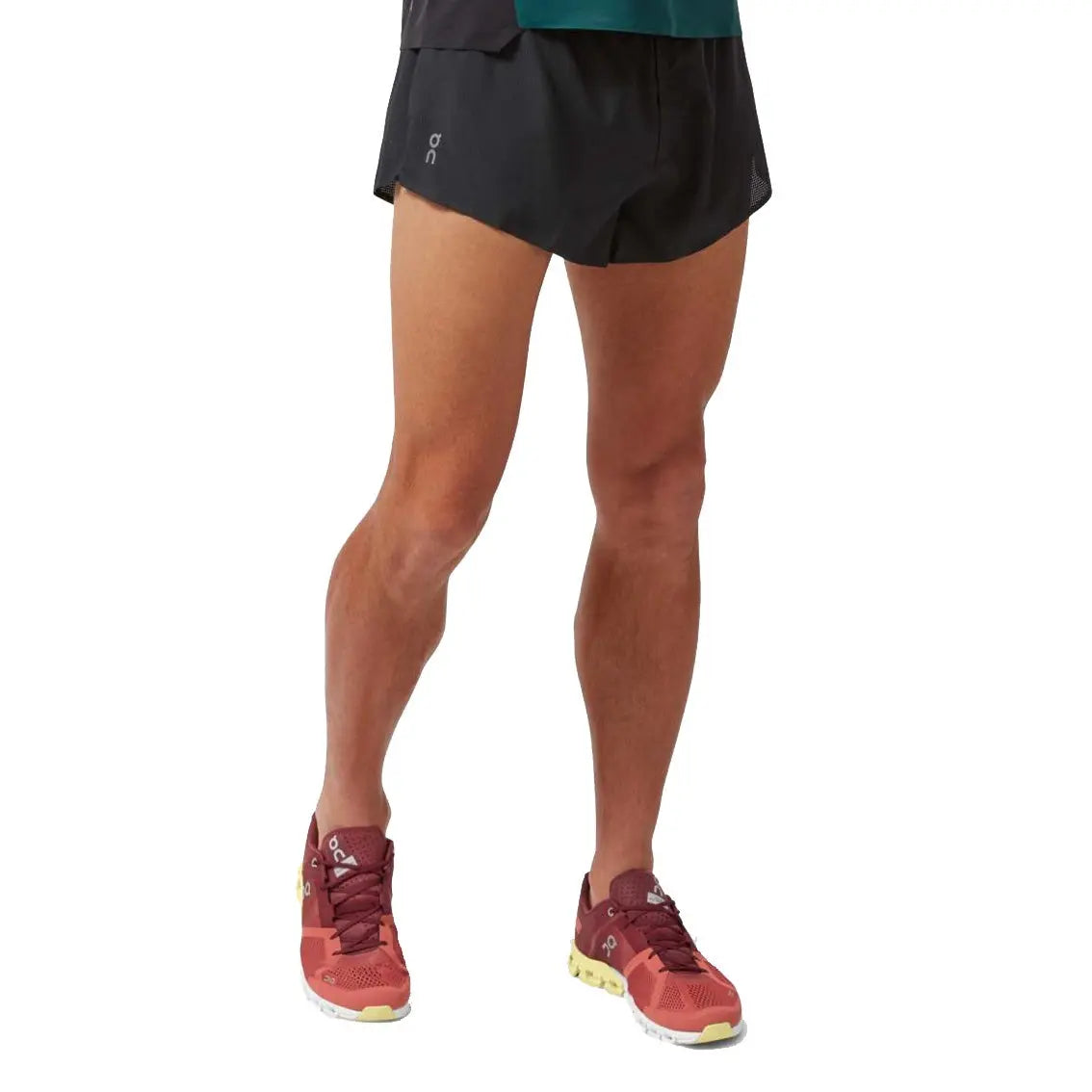 Mens On Running Race Shorts - Black