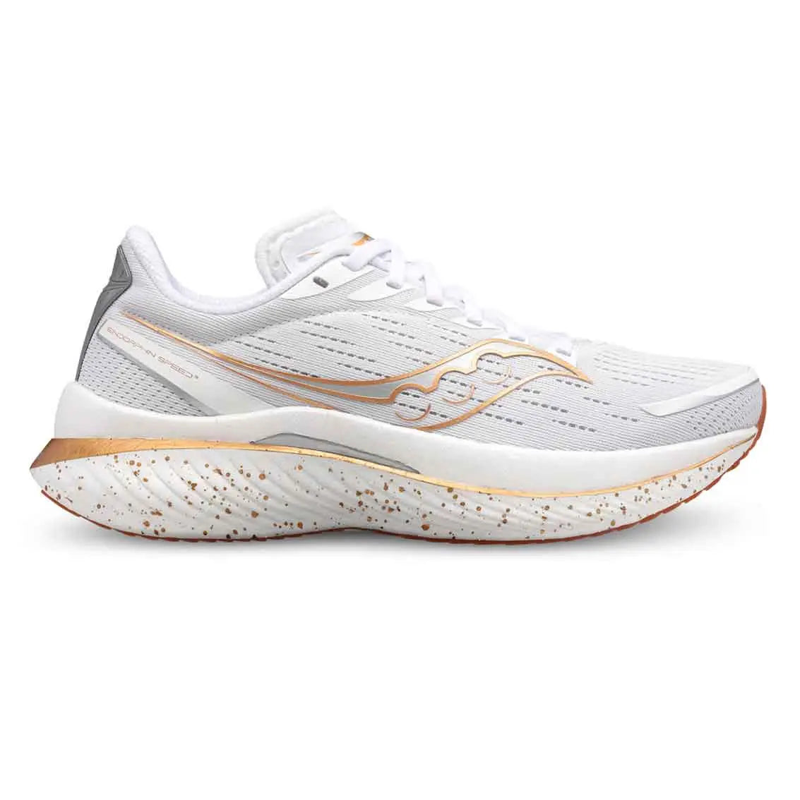Womens Saucony Endorphin Speed 3 - White / Gum