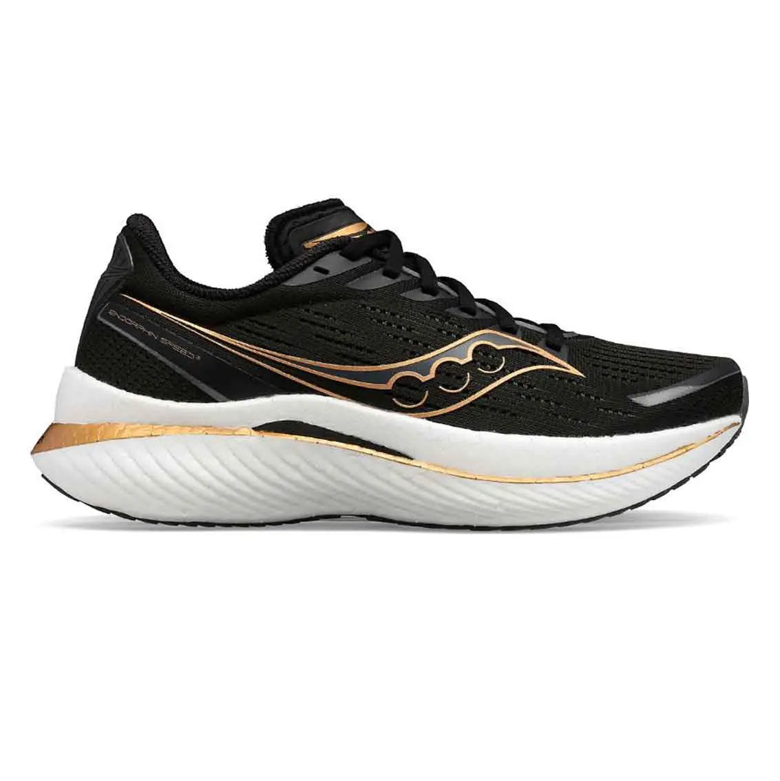 Womens Saucony Endorphin Speed 3 - Black / Goldstruck