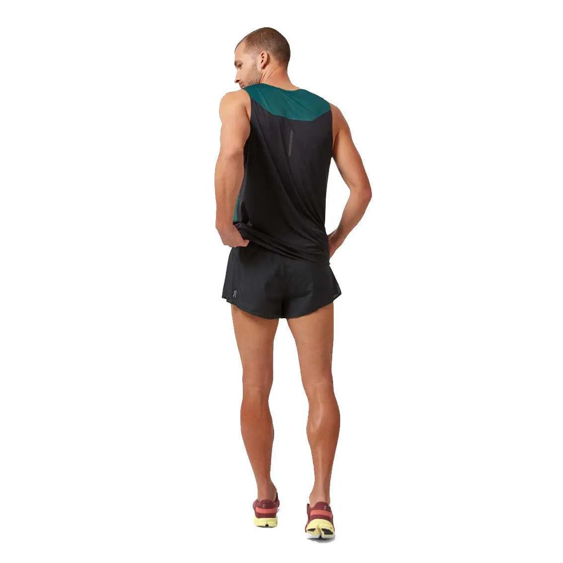 Mens On Running Race Shorts - Black