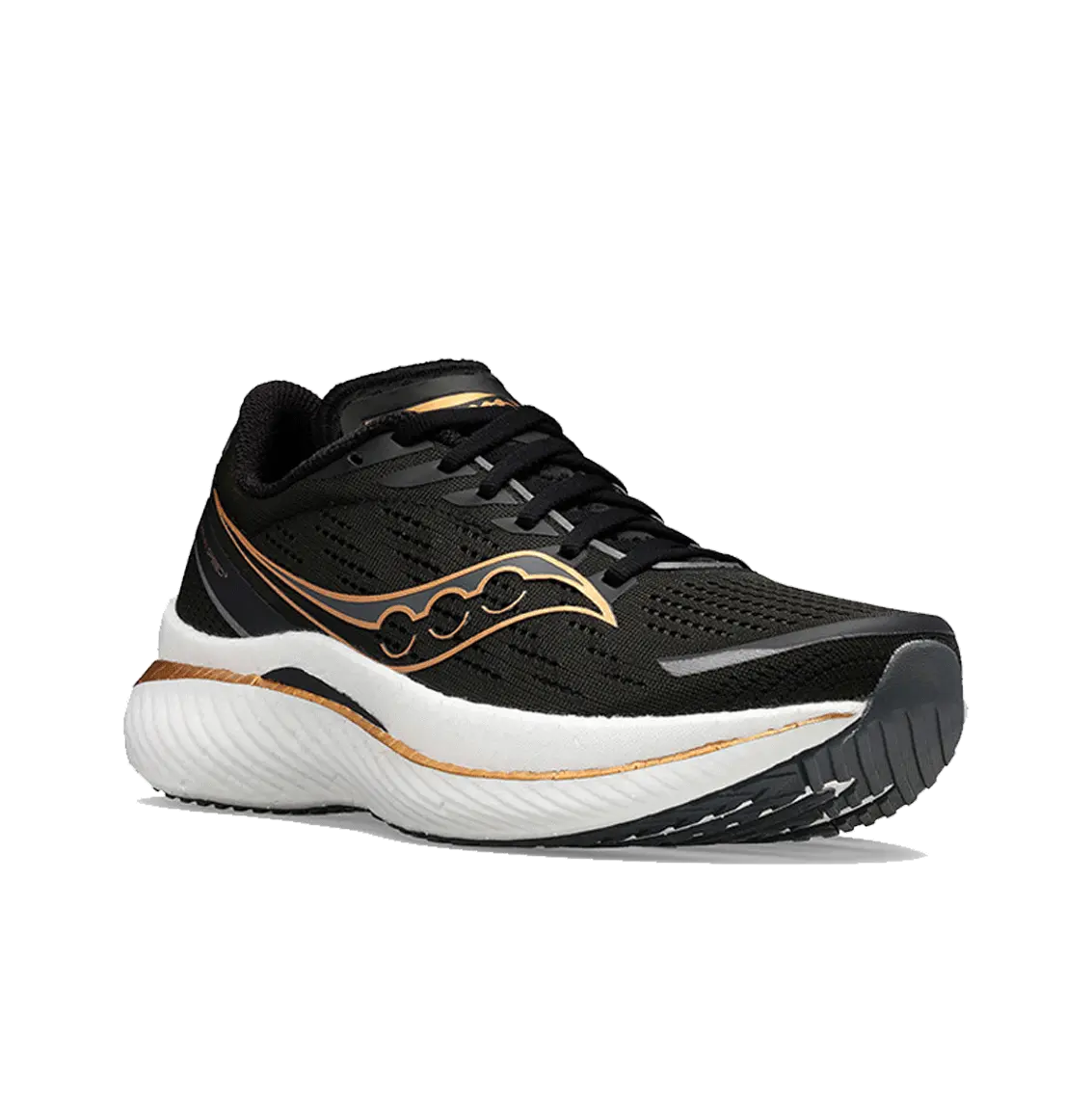 Womens Saucony Endorphin Speed 3 (Wide) - Black / Goldstruck