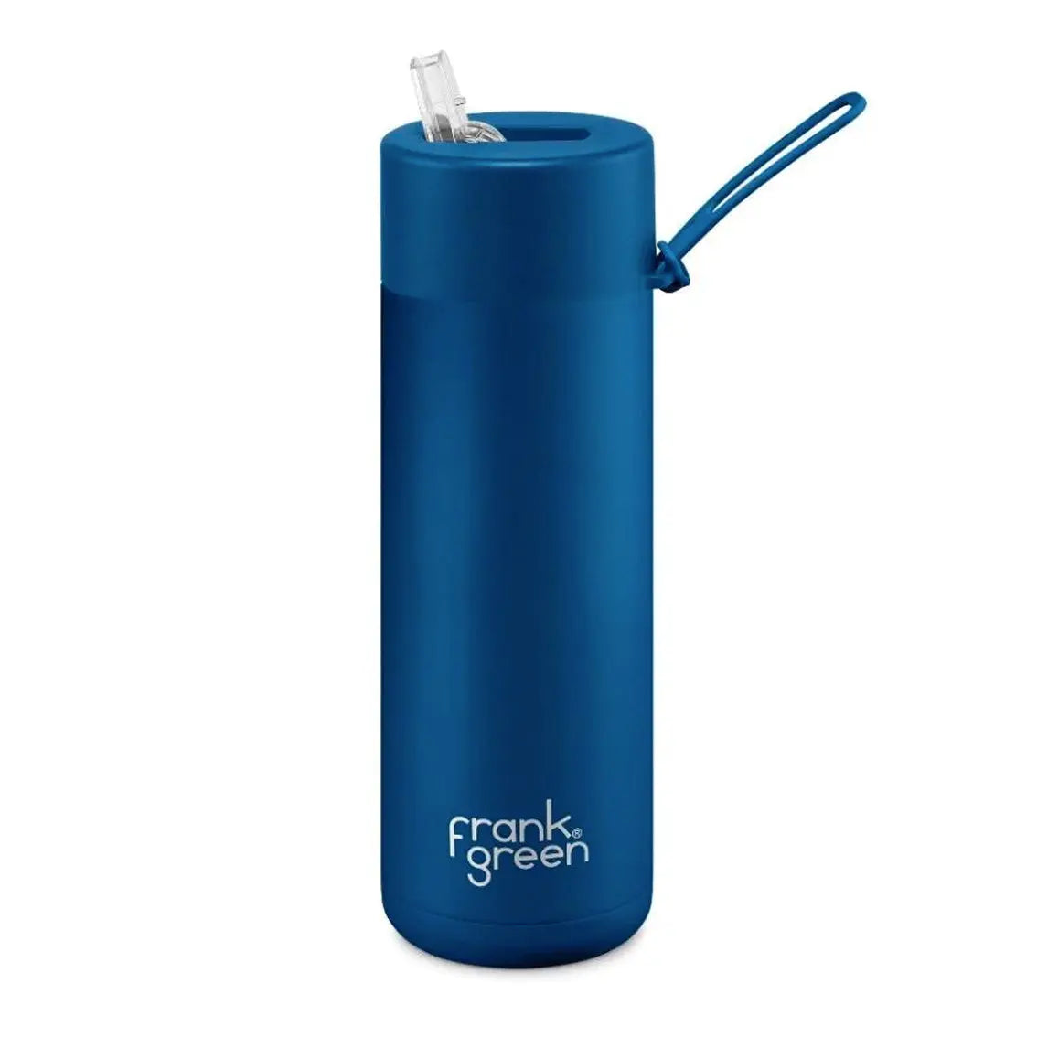 Frank Green 595ml Stainless Steel Ceramic Reusable Bottle with Straw