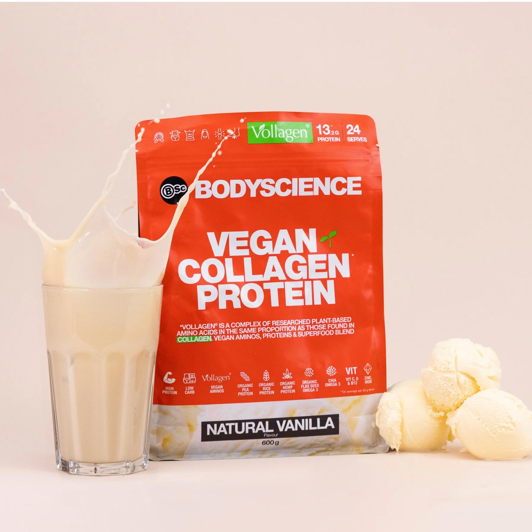 Body Science Vegan Collagen Protein 600g