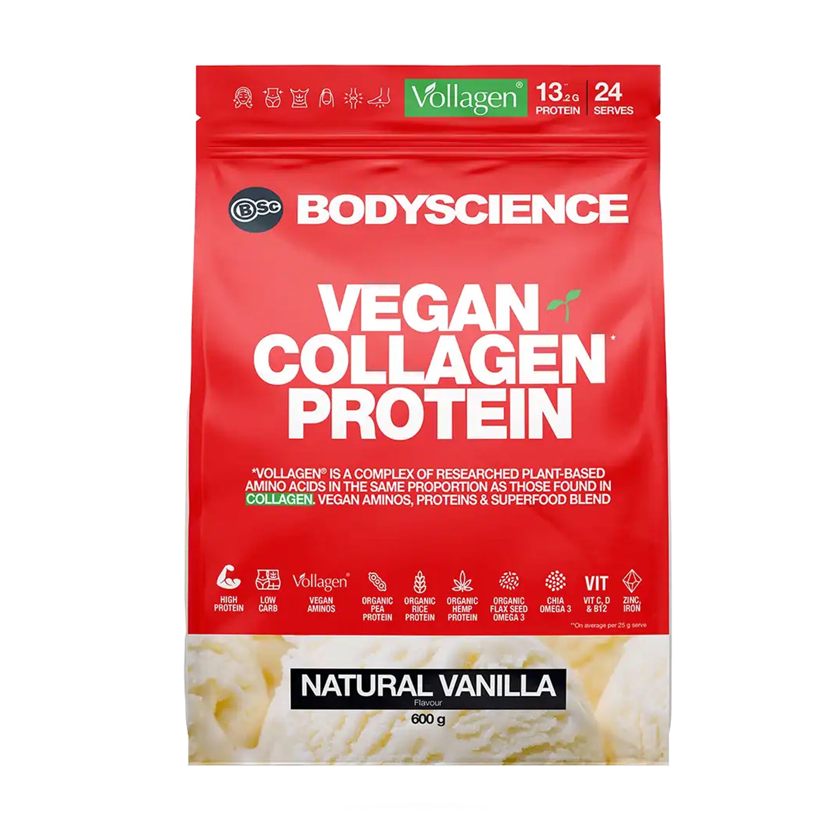 Body Science Vegan Collagen Protein 600g