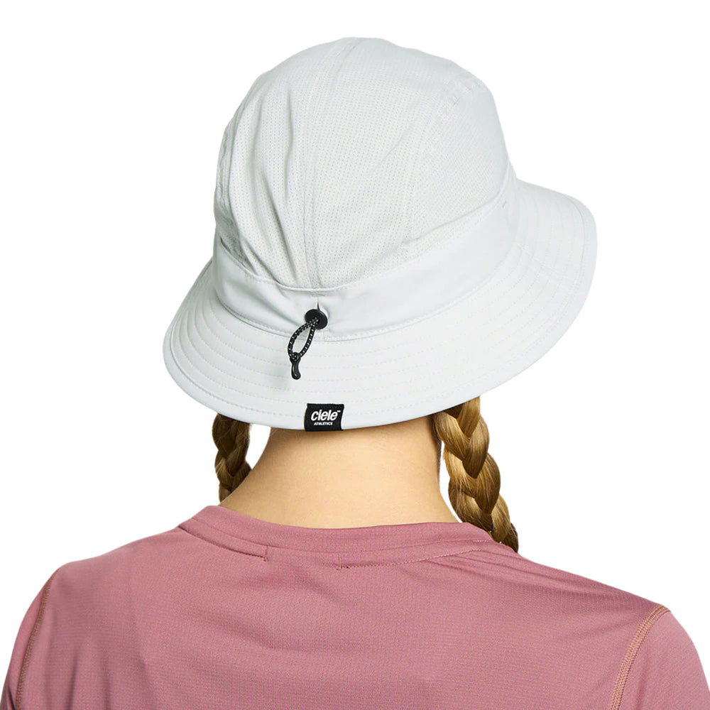 Ciele Athletics GOBucket Hat | Lightweight Running Bucket Hat | Light Grey