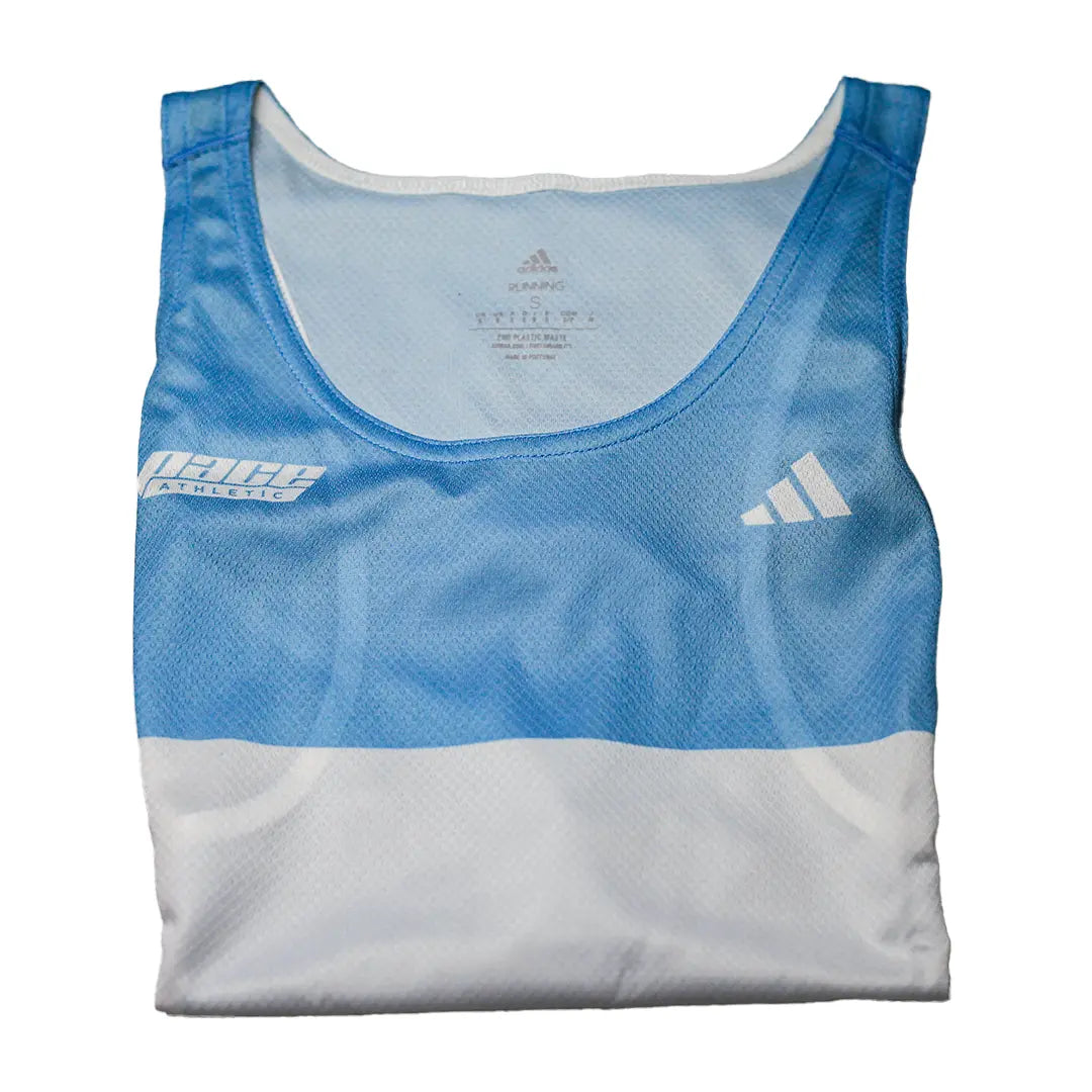 Mens Adidas x Pace Athletic Colab Running Singlet