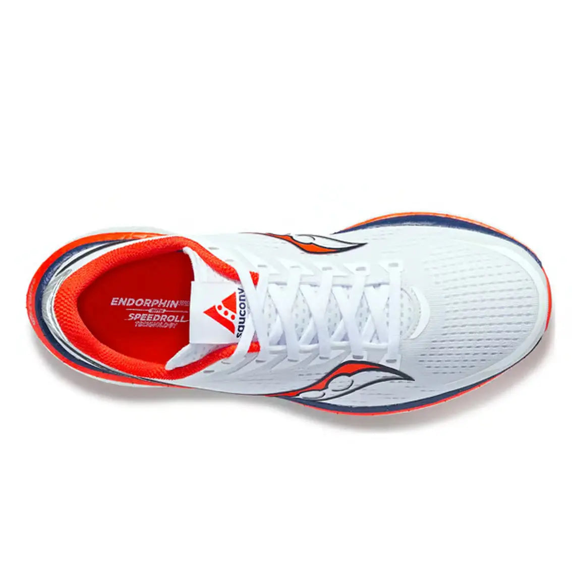 Mens Saucony Endorphin Speed 3 - Boston Marathon - White / Navy