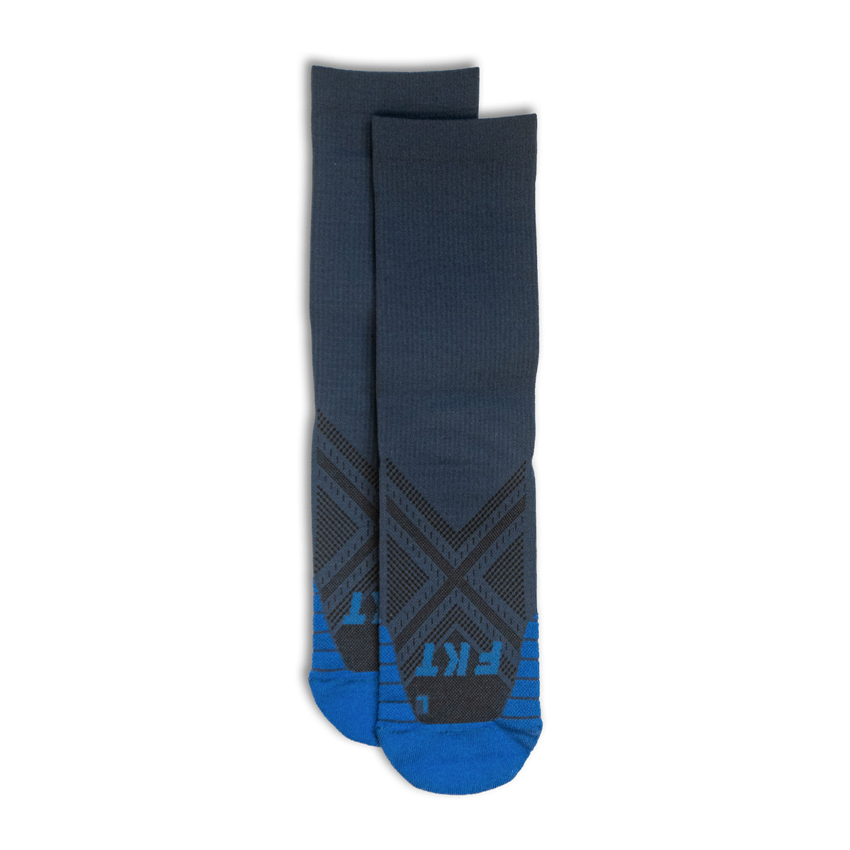FKT Run Crew Sock | Premium Cushioned | Moisture Wicking | Navy