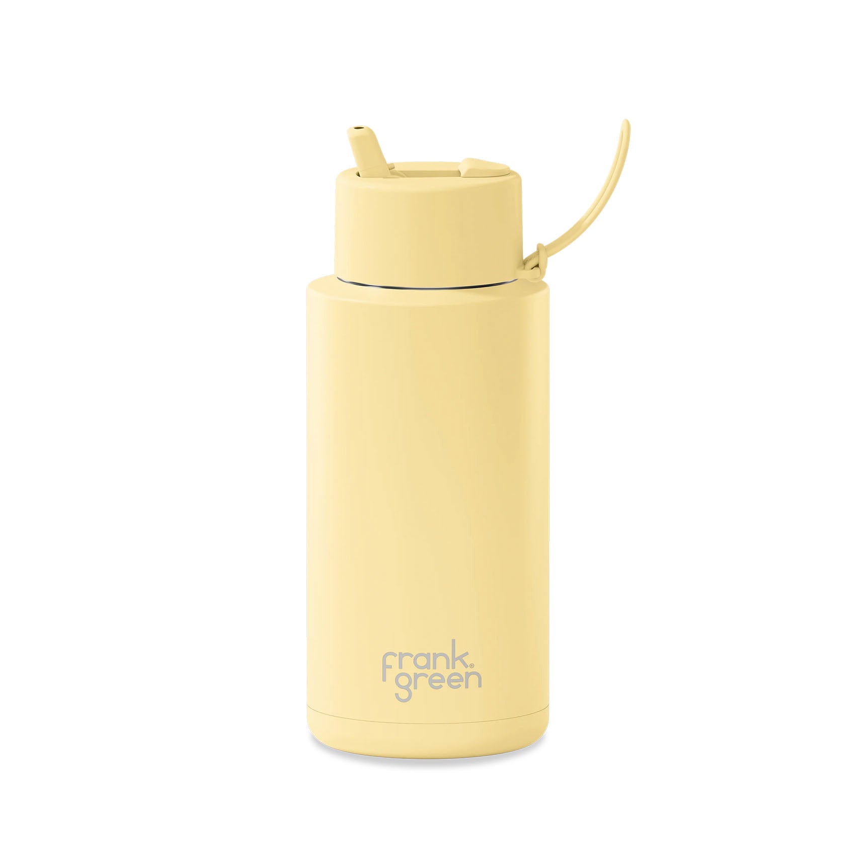Frank Green 1L Stainless Steel Ceramic Reusable Bottle with Straw