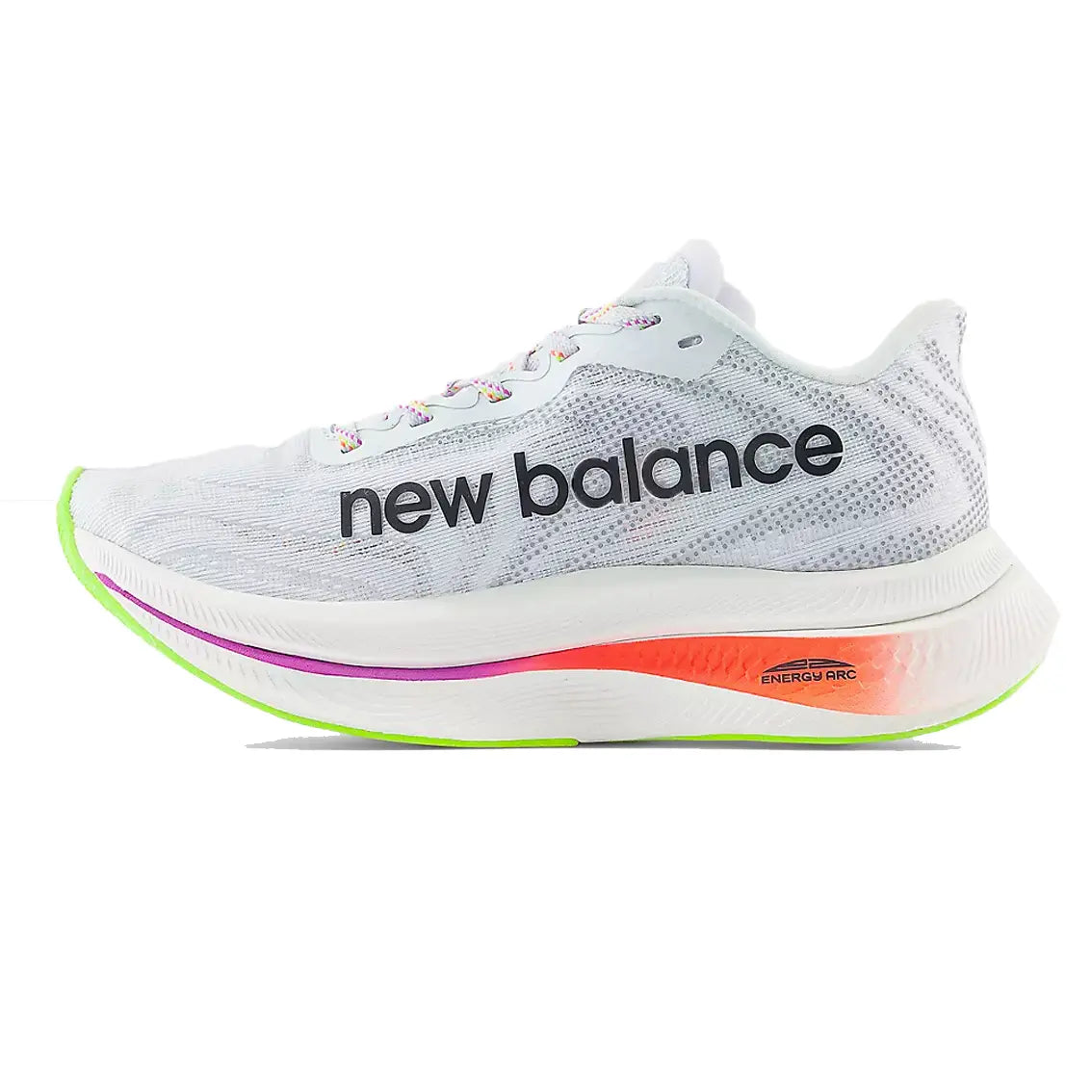 Womens New Balance FuelCell SuperComp Trainer v2 - Ice Blue / Neon Dragonfly