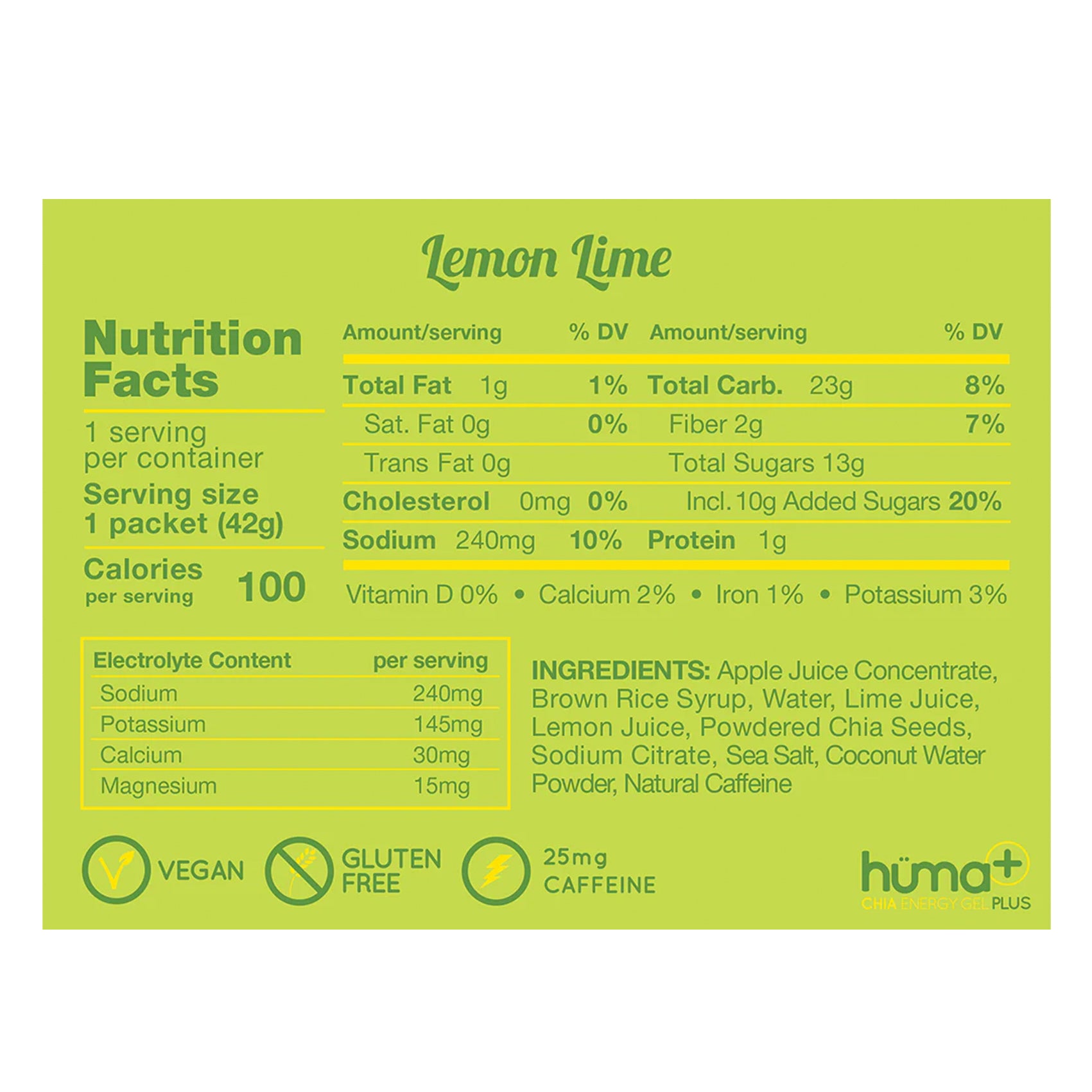 Huma Chia Energy Gel Plus