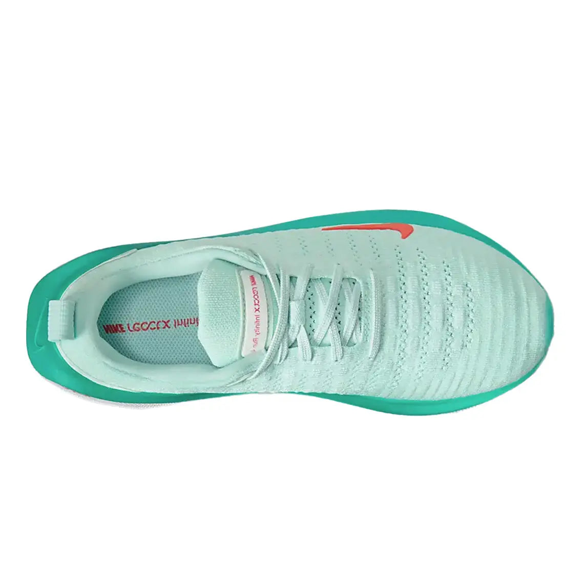 Womens Nike ReactX Infinity Run 4 - Jade Ice / Picante Red / White