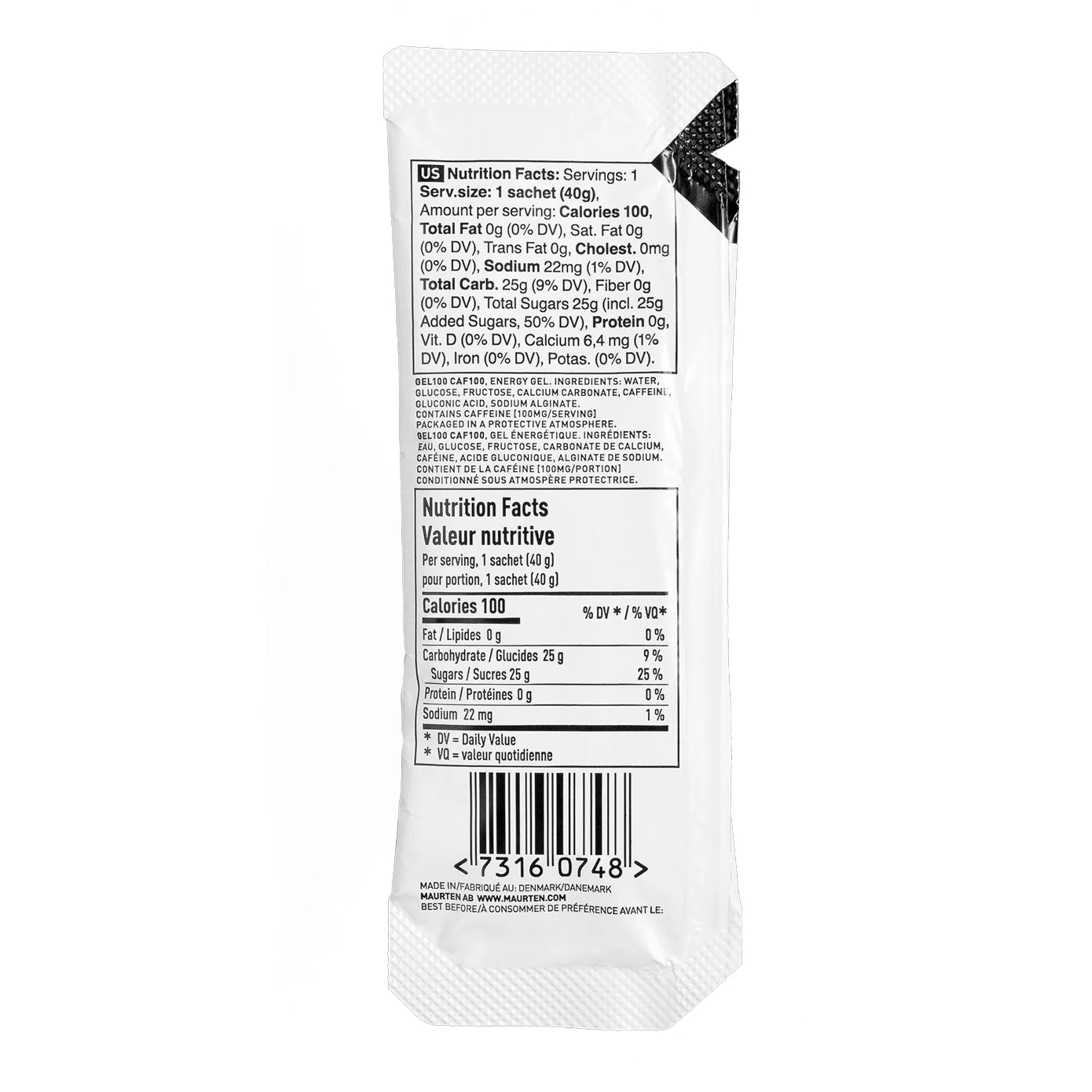 Maurten Gel 100 Caffeinated Energy Gel