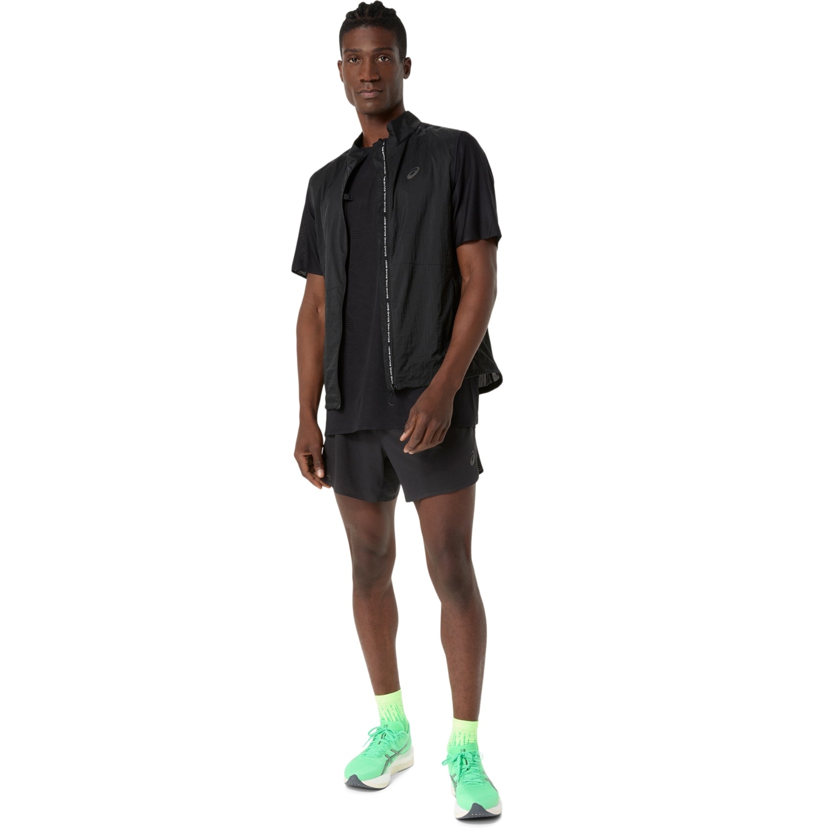 Mens ASICS Metarun Shorts 5 Inch