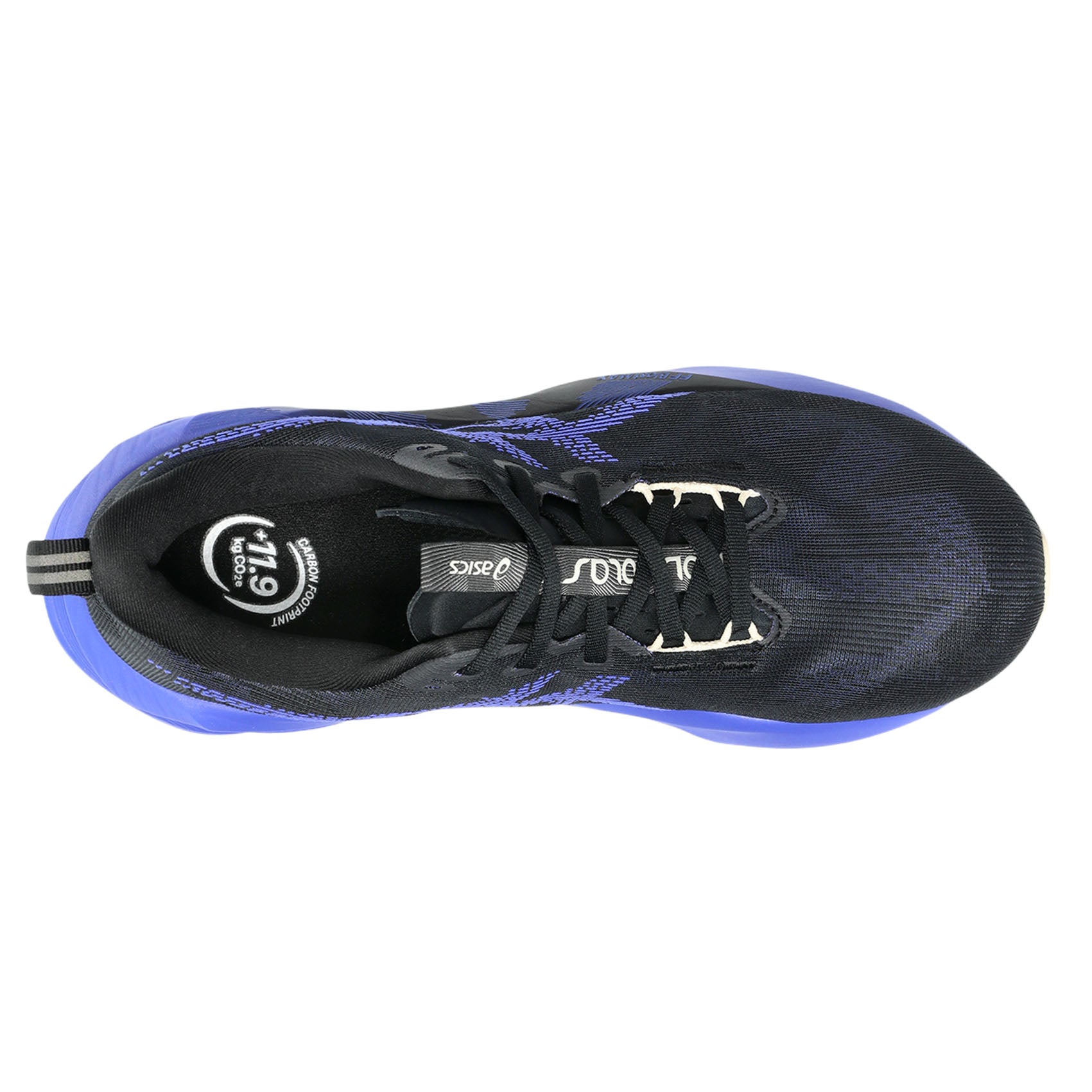 Mens ASICS Novablast 5 (Wide) | Black / Cobalt Burst