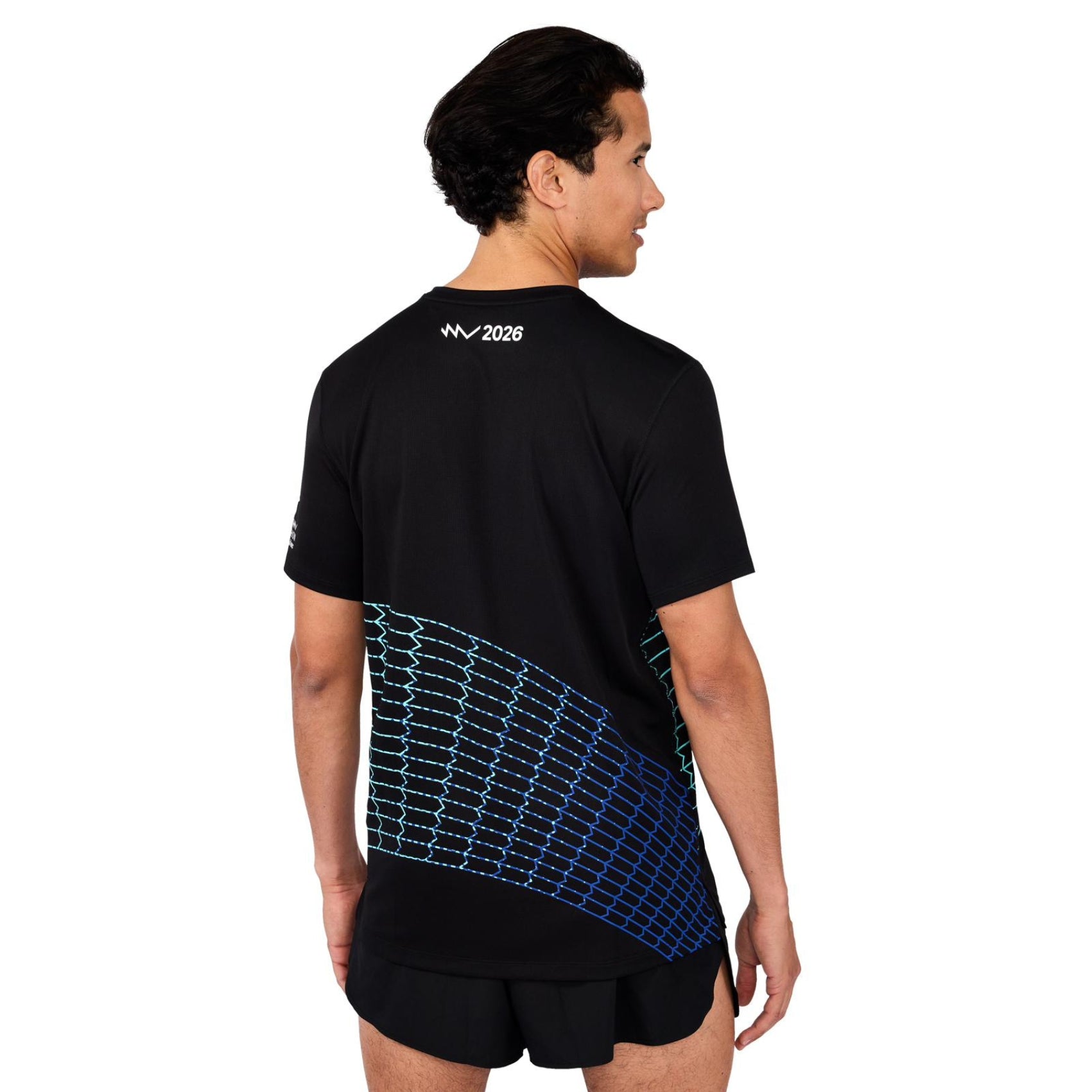 Mens ASICS Silver Short Sleeve Top - Sydney Marathon 2026
