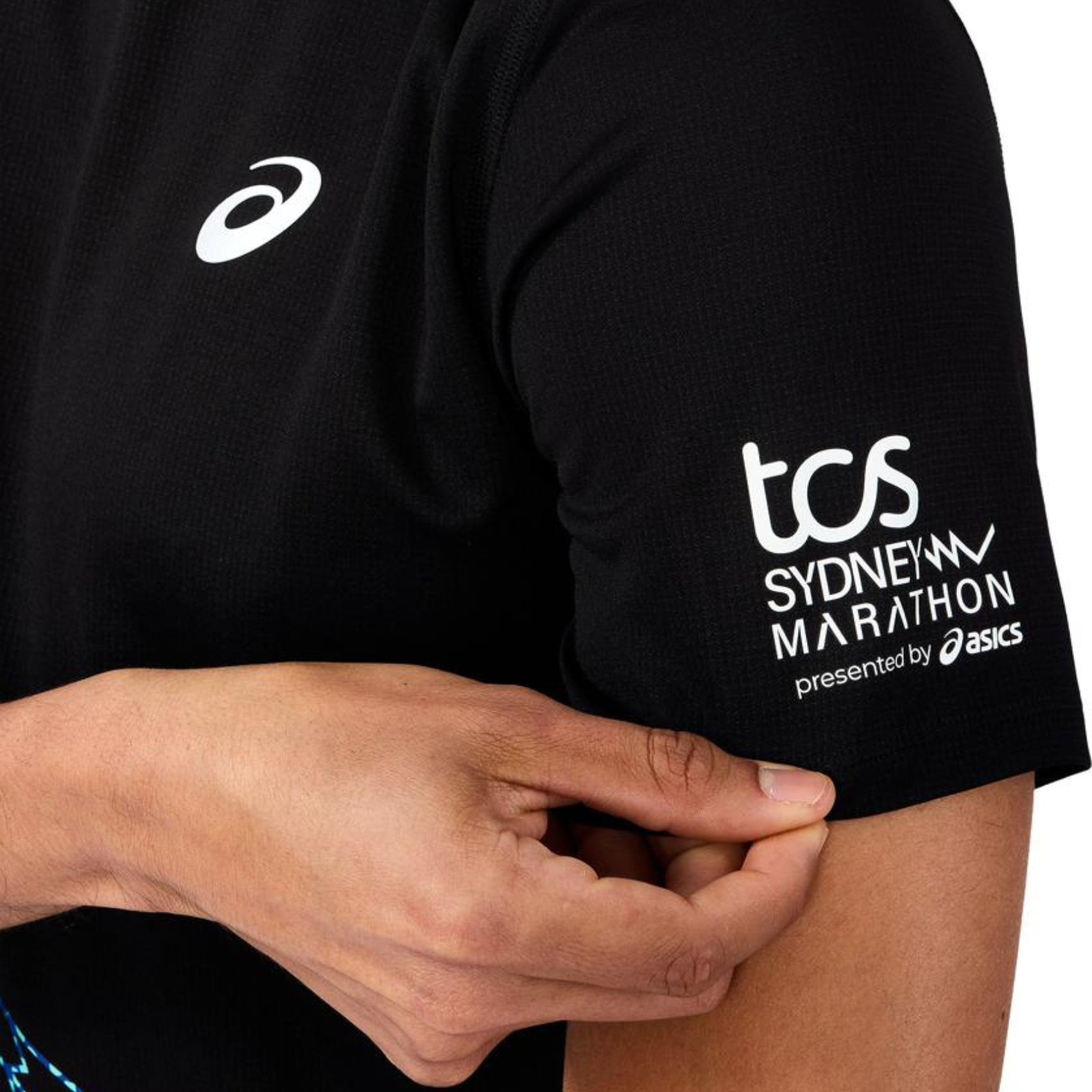 Mens ASICS Silver Short Sleeve Top - Sydney Marathon 2026
