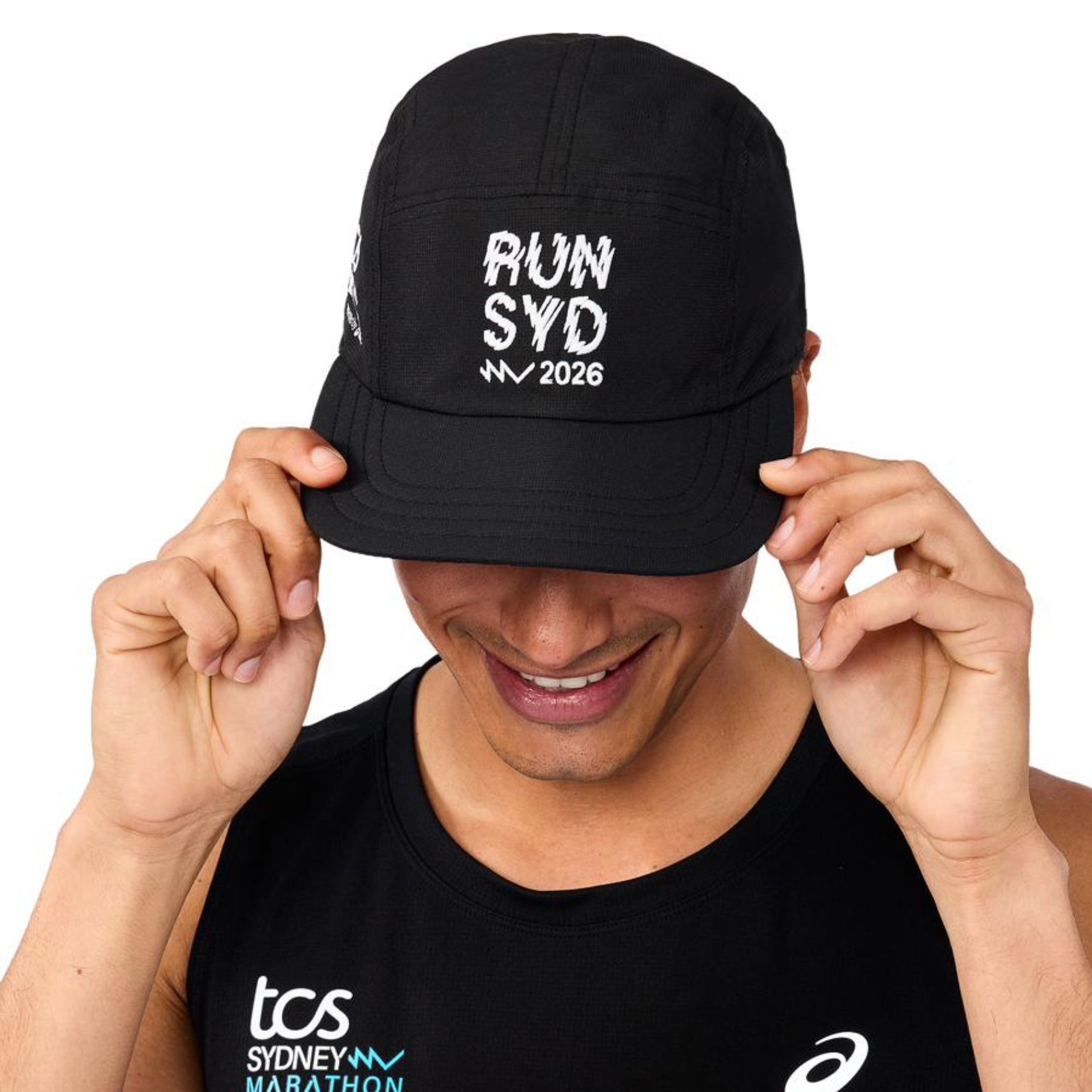 Mens ASICS Silver Singlet - Sydney Marathon 2026