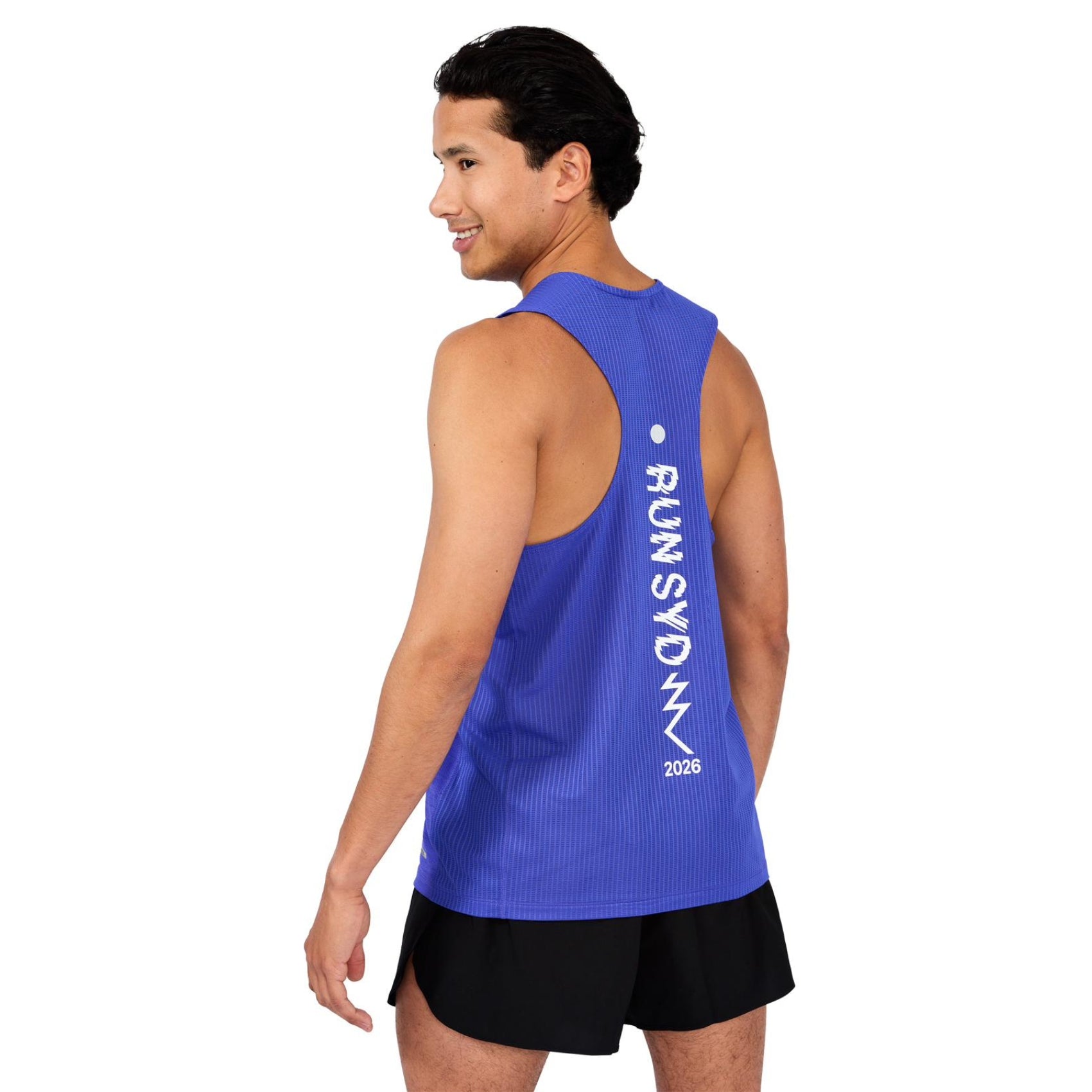 Mens ASICS Sydney Marathon Road Singlet