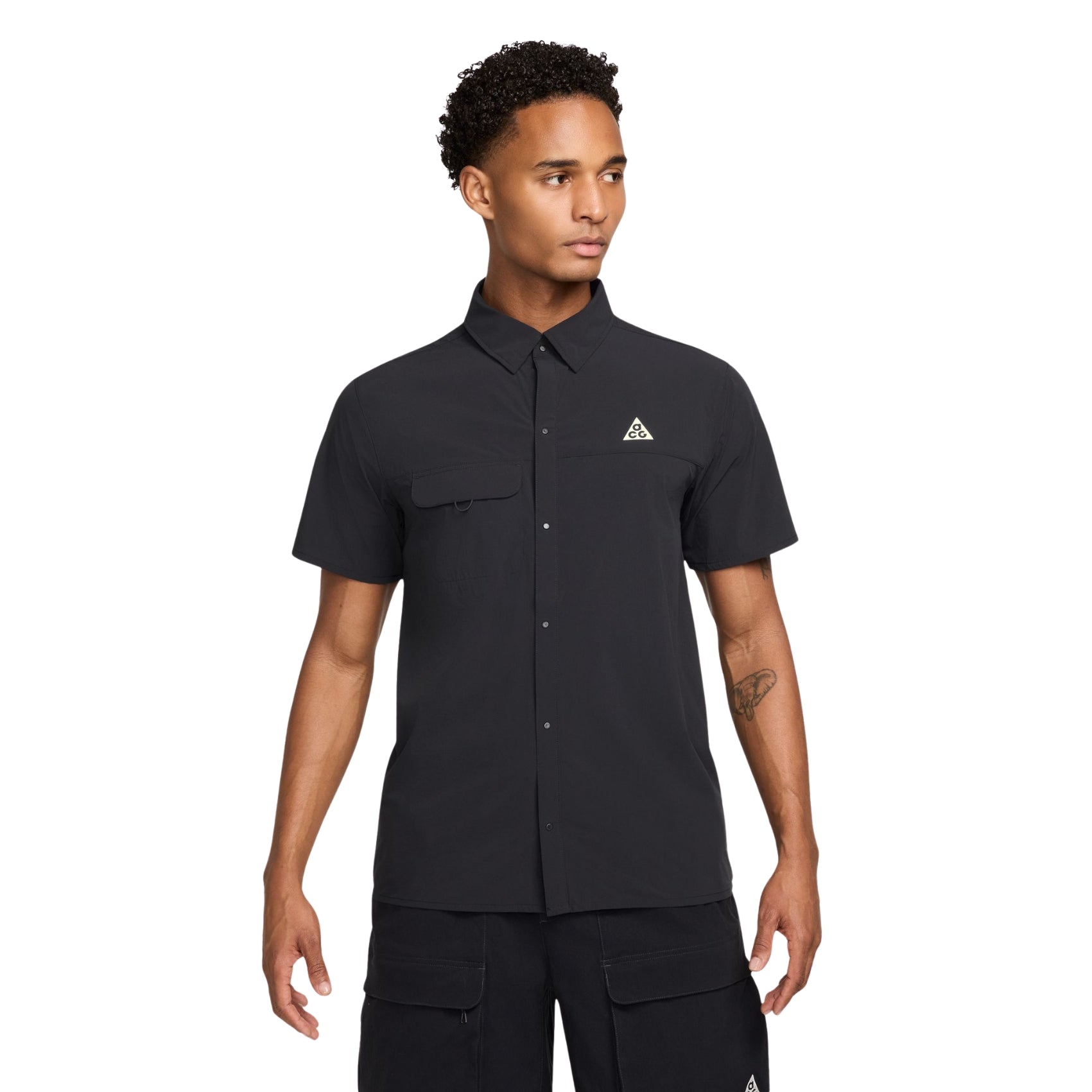 Mens Nike ACG Short Sleeve Button-Up Shirt