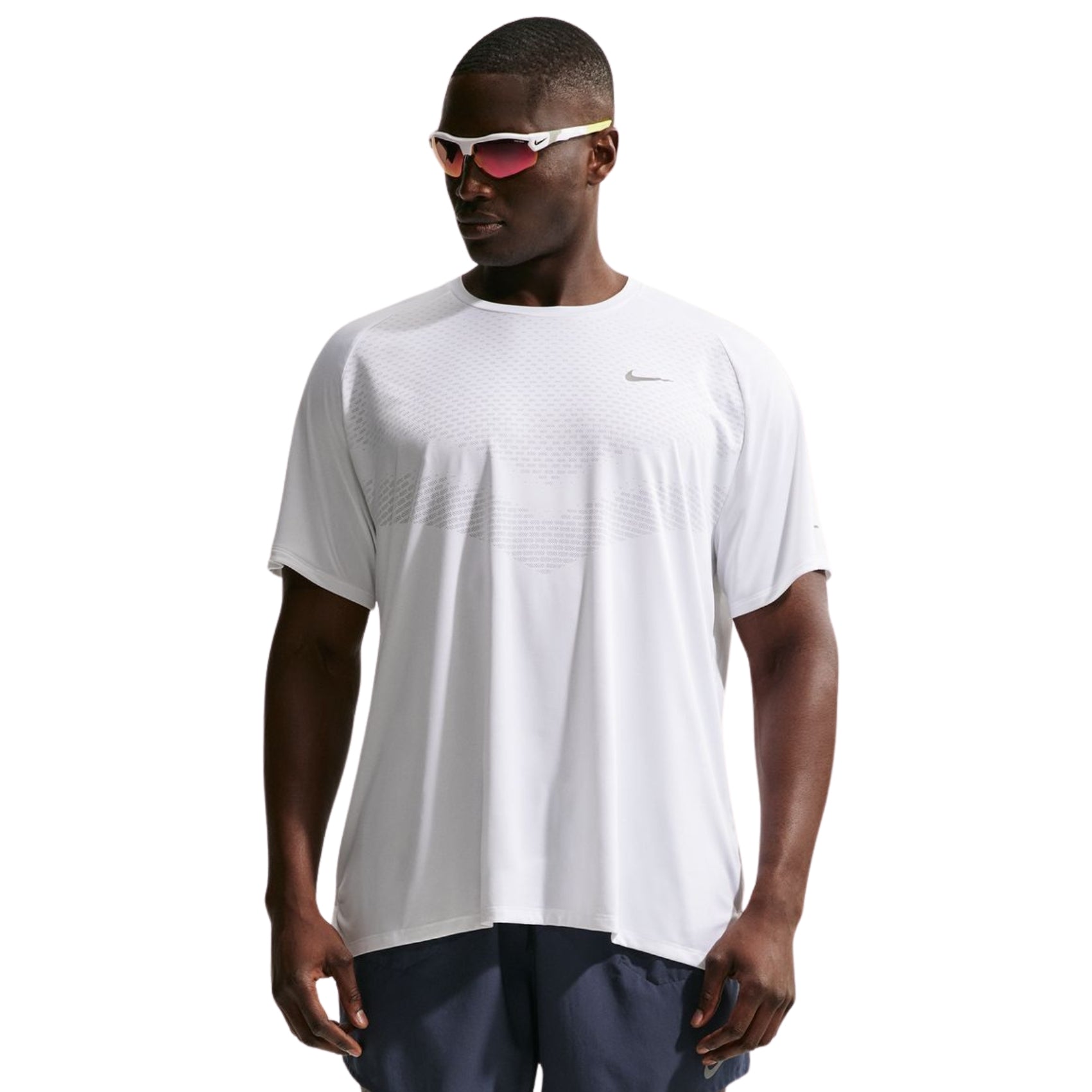 Mens Nike Dri-FIT ADV Stride Short-Sleeve Running Top | Black