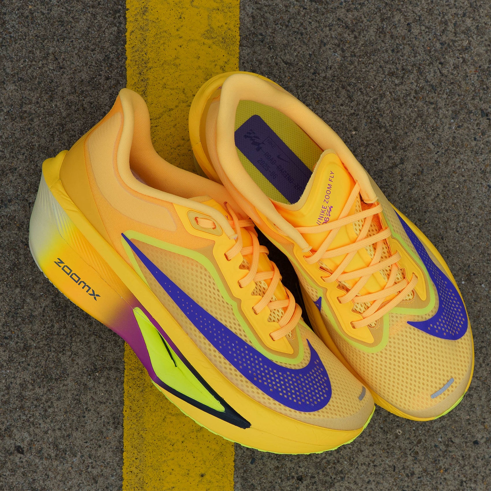 Mens Nike Zoom Fly 6 PRM | Carbon-Plated Super Trainer | Citron